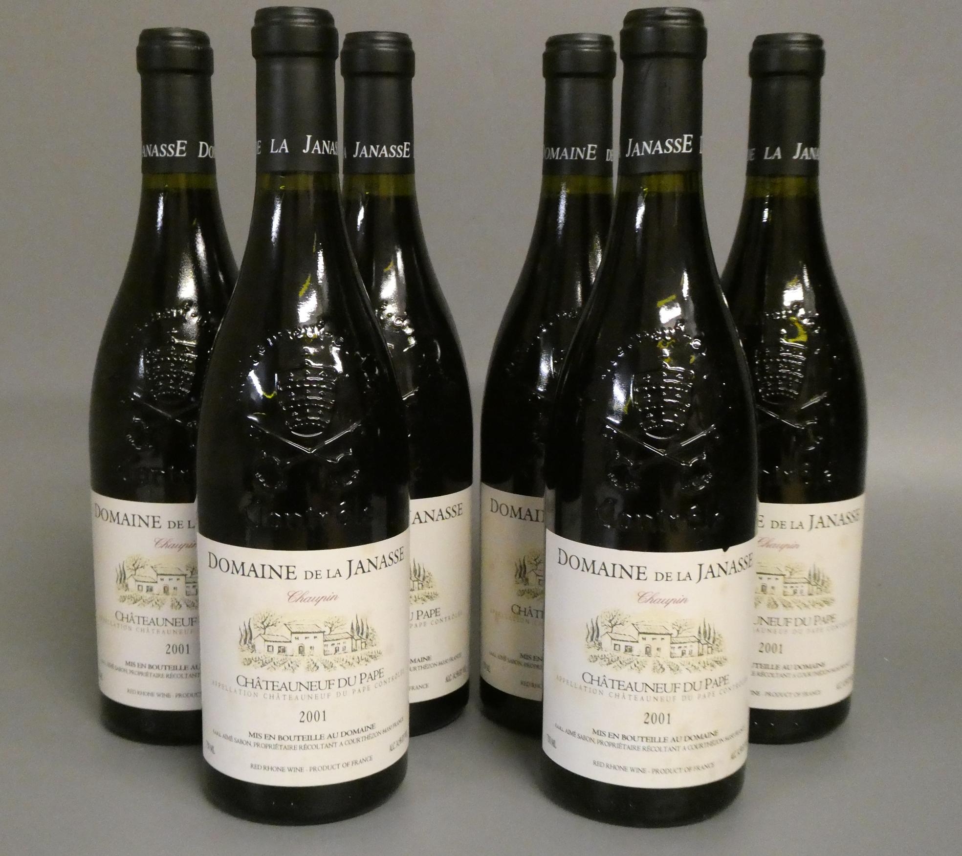 6 bottles Chateauneuf du Pape, 2001, Domaine de la Janasse (Est. plus 24% premium inc. VAT) Image