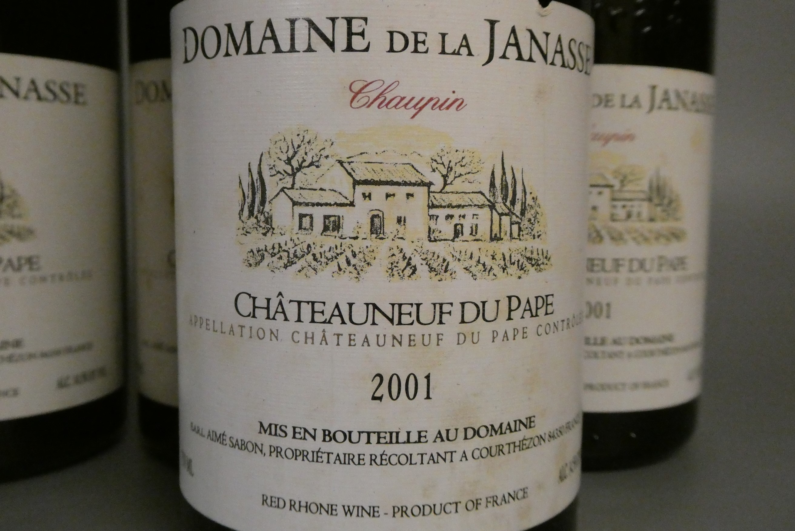 6 bottles Chateauneuf du Pape, 2001, Domaine de la Janasse (Est. plus 24% premium inc. VAT) Image