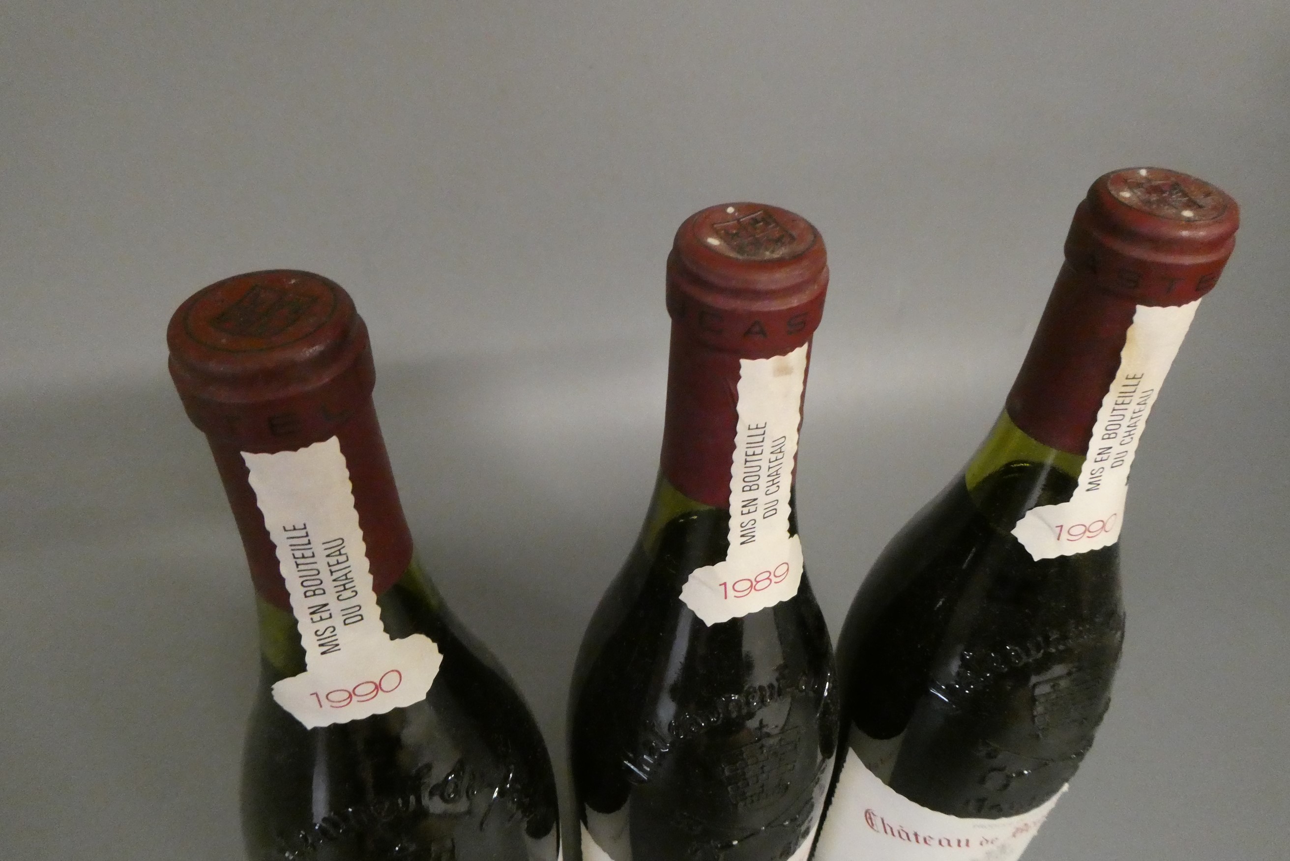 3 bottles Chateau de Beaucastel, 1990, Chateauneuf-du-Pape (Est. plus 24% premium inc. VAT) Image