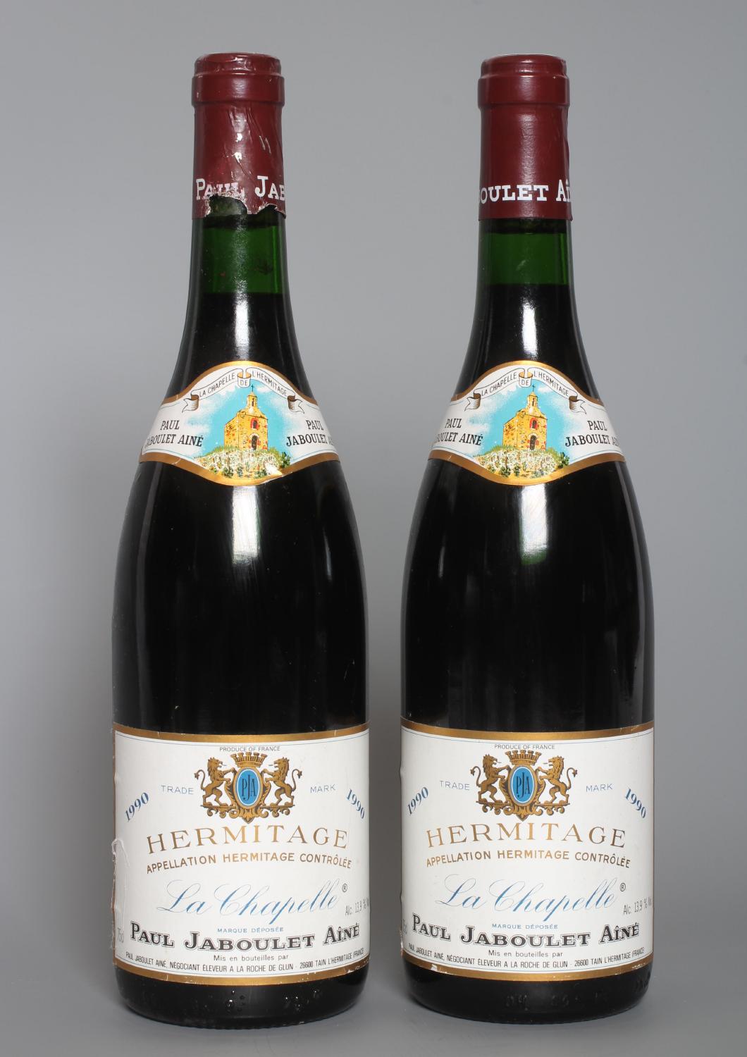 2 bottles Hermitage, 1990, La Chapelle, Paul Jaboulet Aine (Est. plus 24% premium inc. VAT) Image