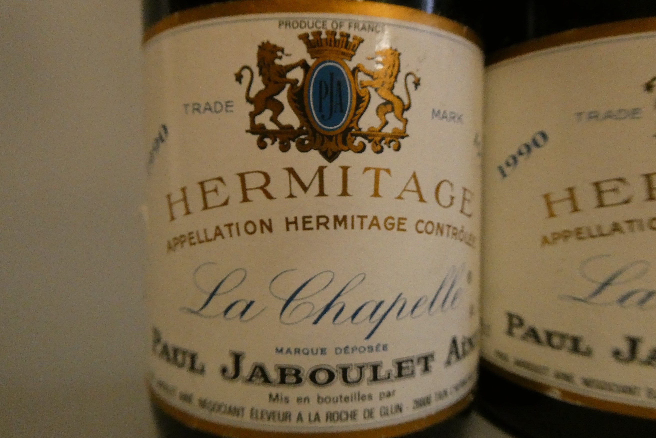 2 bottles Hermitage, 1990, La Chapelle, Paul Jaboulet Aine (Est. plus 24% premium inc. VAT) Image
