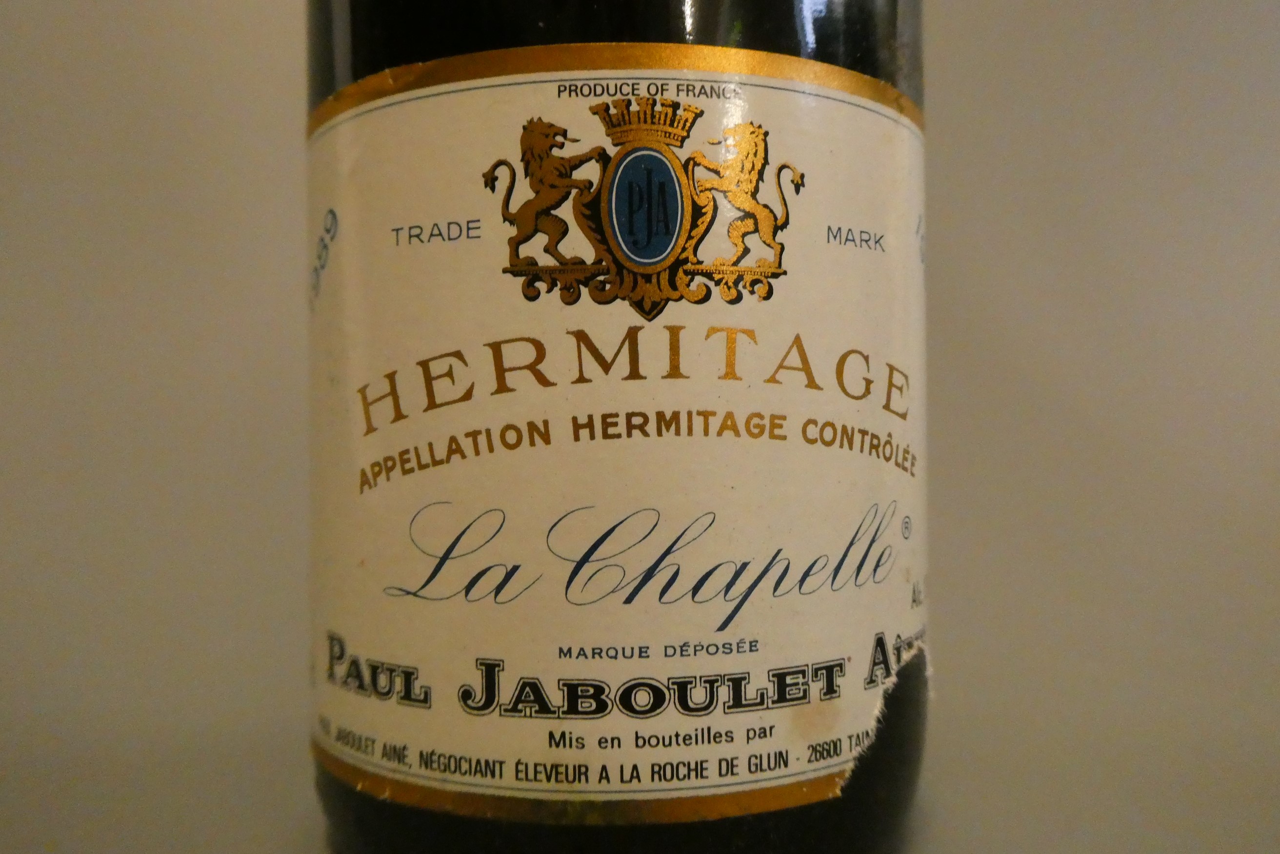1 bottle Hermitage, 1989, La Chapelle, Paul Jaboulet Aine (Est. plus 24% premium inc. VAT) Image