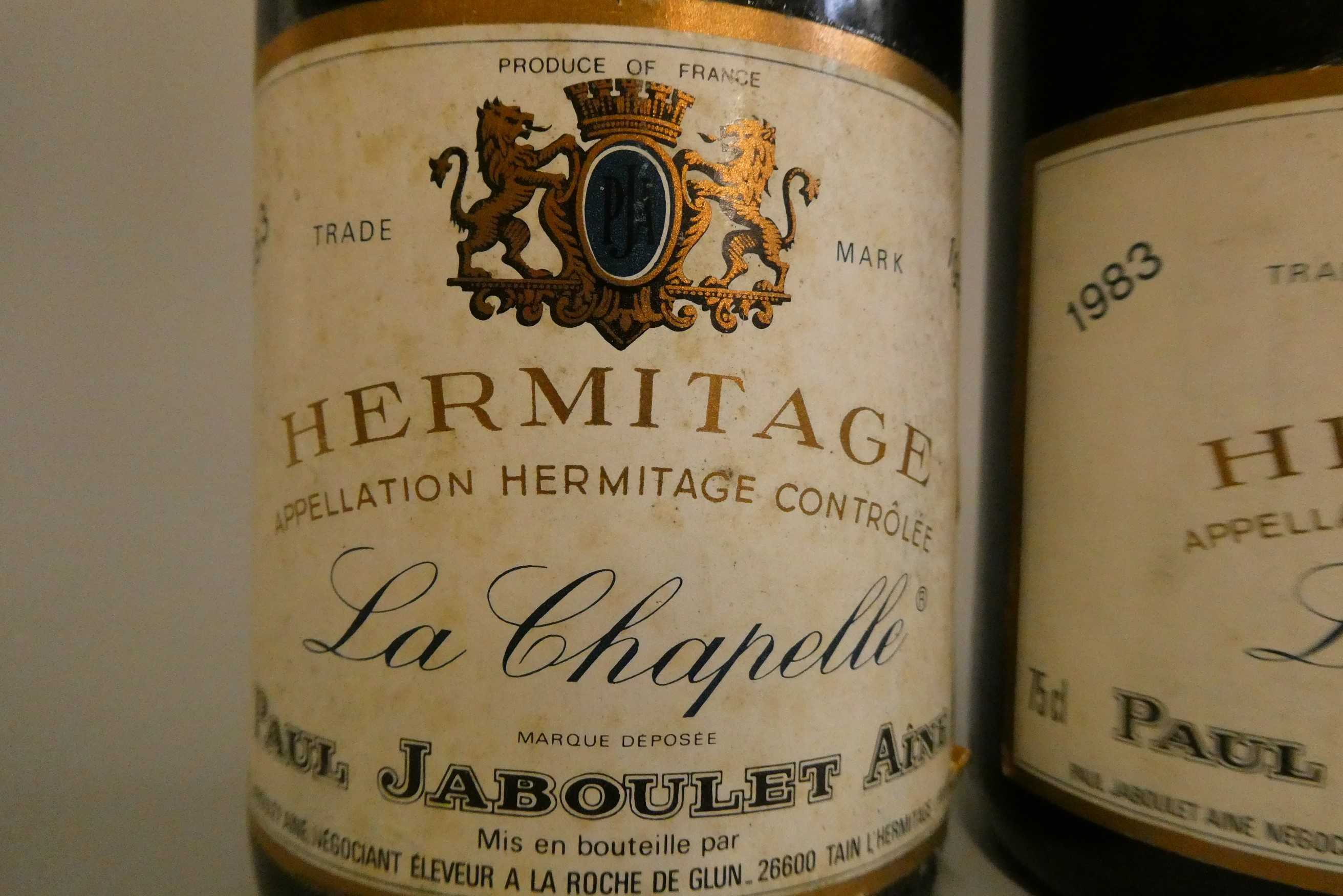 2 bottles Hermitage, 1983, La Chapelle, Paul Jaboulet Aine (Est. plus 24% premium inc. VAT) Image