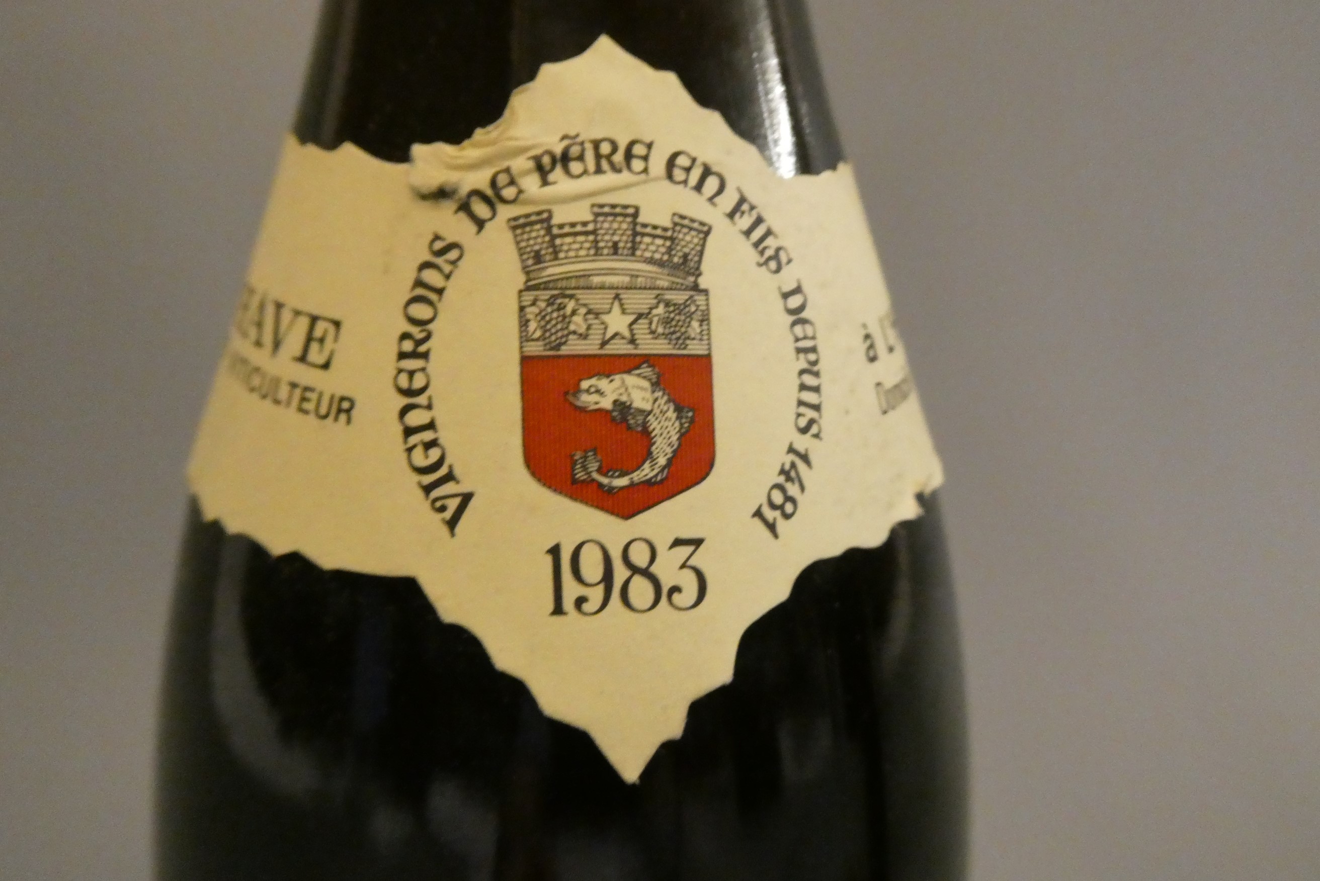 1 bottle Hermitage, 1983, Jean-Louis Chave (Est. plus 24% premium inc. VAT) Image