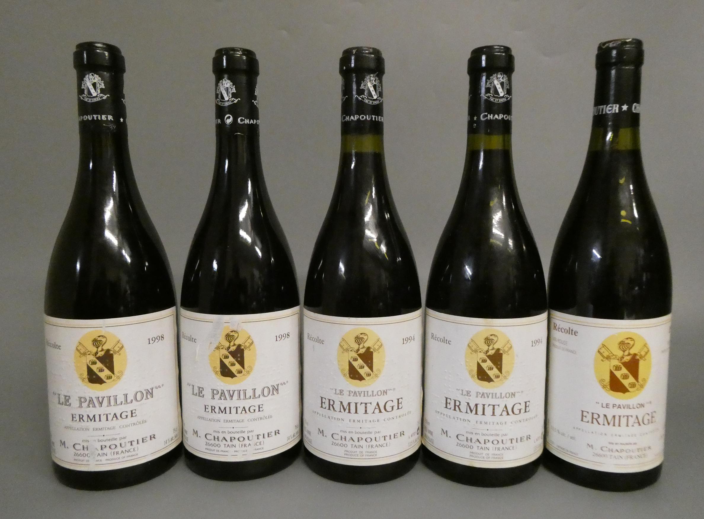 5 bottles "Le Pavillon" Ermitage, M. Chapoutier, comprising 2 1998, 2 1994 & 1 1992 (Est. plus 24% Image
