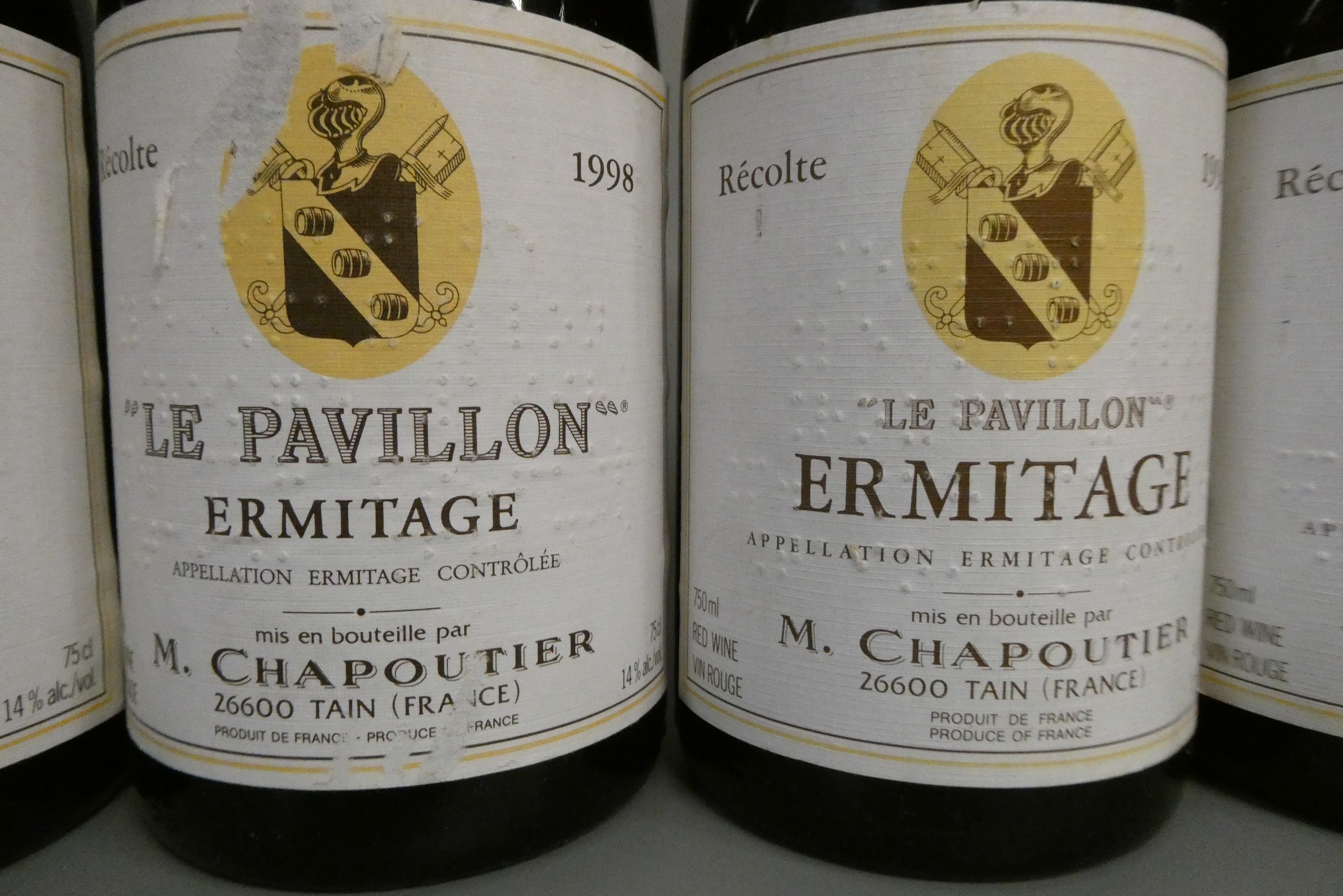 5 bottles "Le Pavillon" Ermitage, M. Chapoutier, comprising 2 1998, 2 1994 & 1 1992 (Est. plus 24% Image