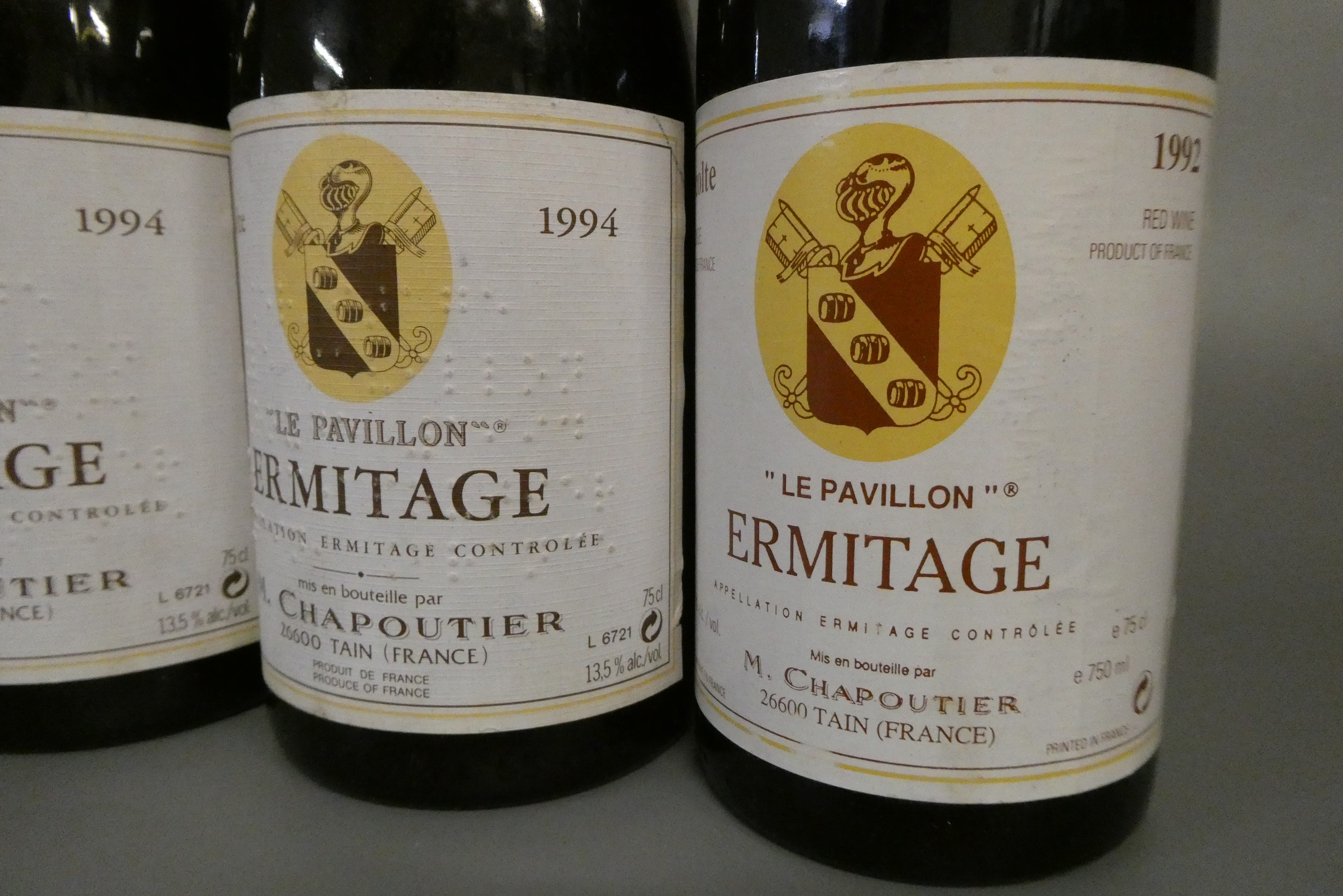 5 bottles "Le Pavillon" Ermitage, M. Chapoutier, comprising 2 1998, 2 1994 & 1 1992 (Est. plus 24% Image