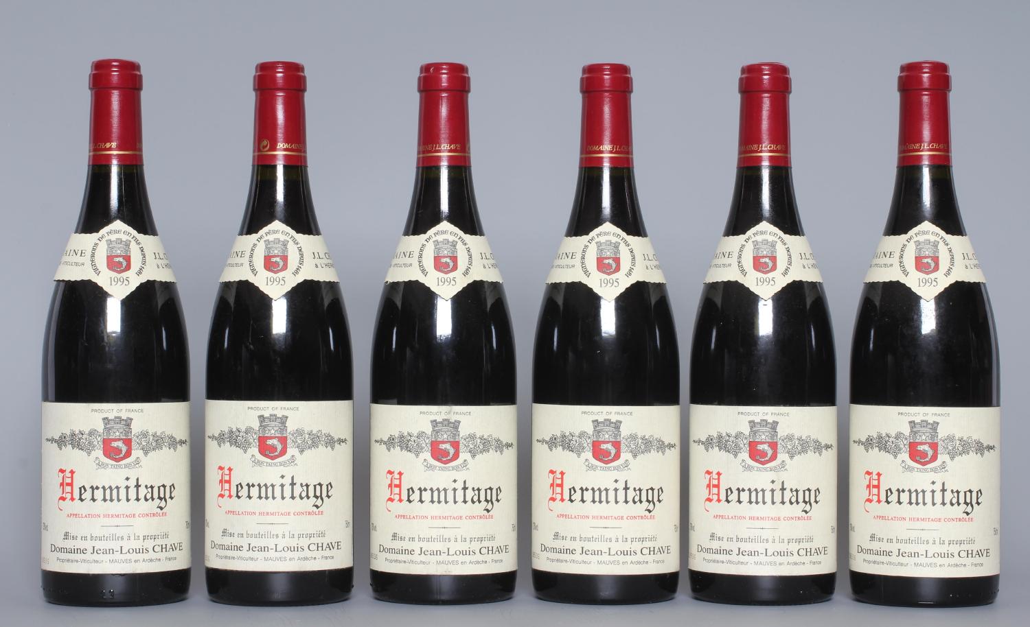 6 bottles Hermitage, 1995, Domaine Jean-Louis Chave (Est. plus 24% premium inc. VAT) Image