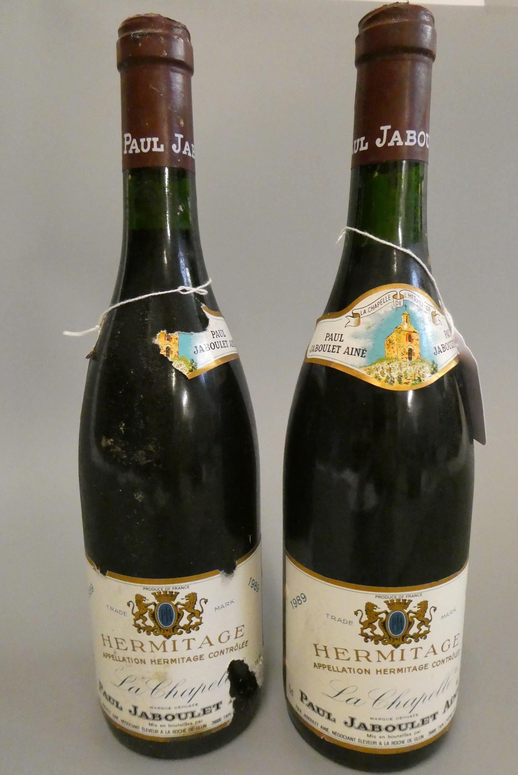 2 bottles Hermitage, 1989, La Chapelle, Paul Jaboulet Aine (Est. plus 24% premium inc. VAT) Image