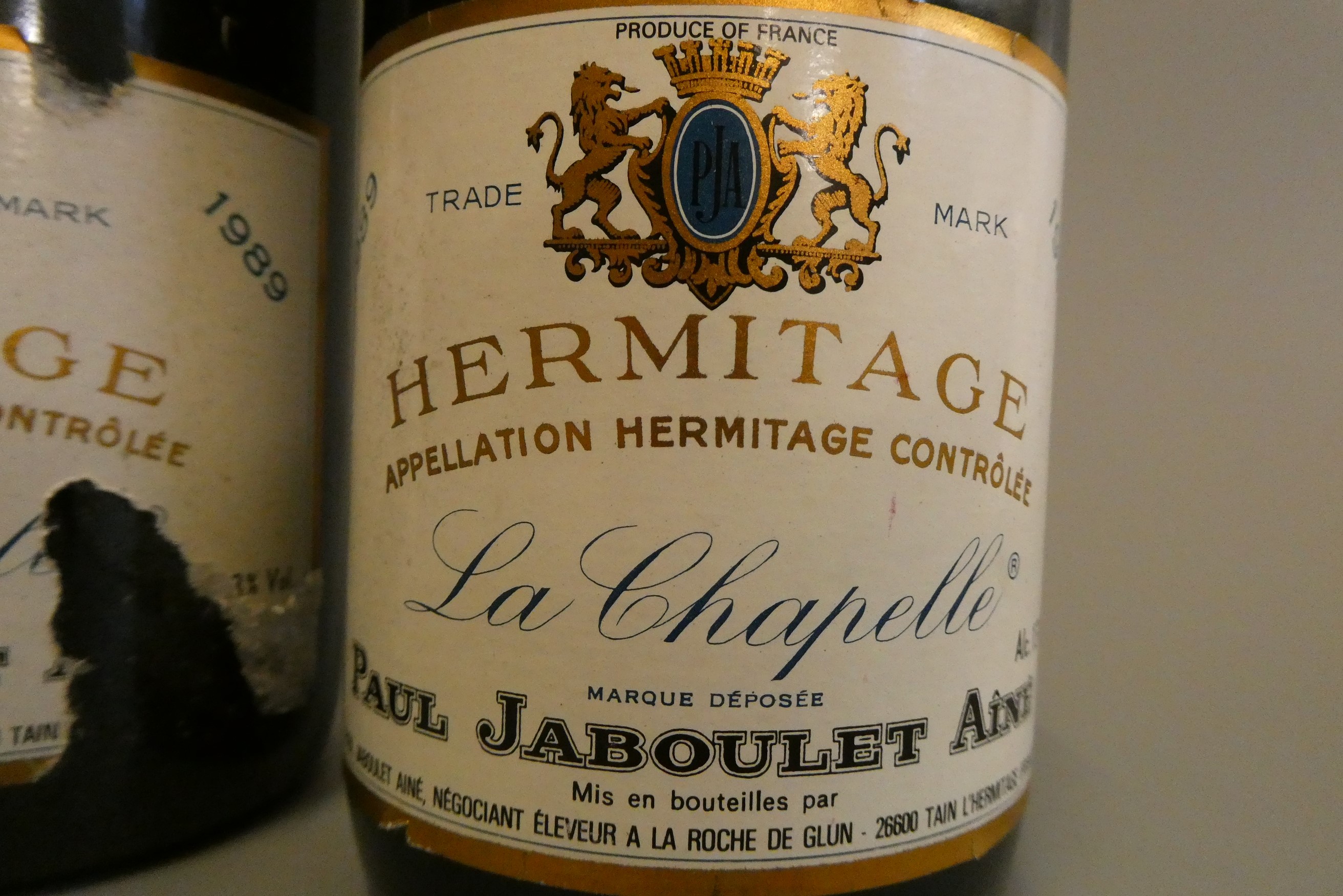 2 bottles Hermitage, 1989, La Chapelle, Paul Jaboulet Aine (Est. plus 24% premium inc. VAT) Image