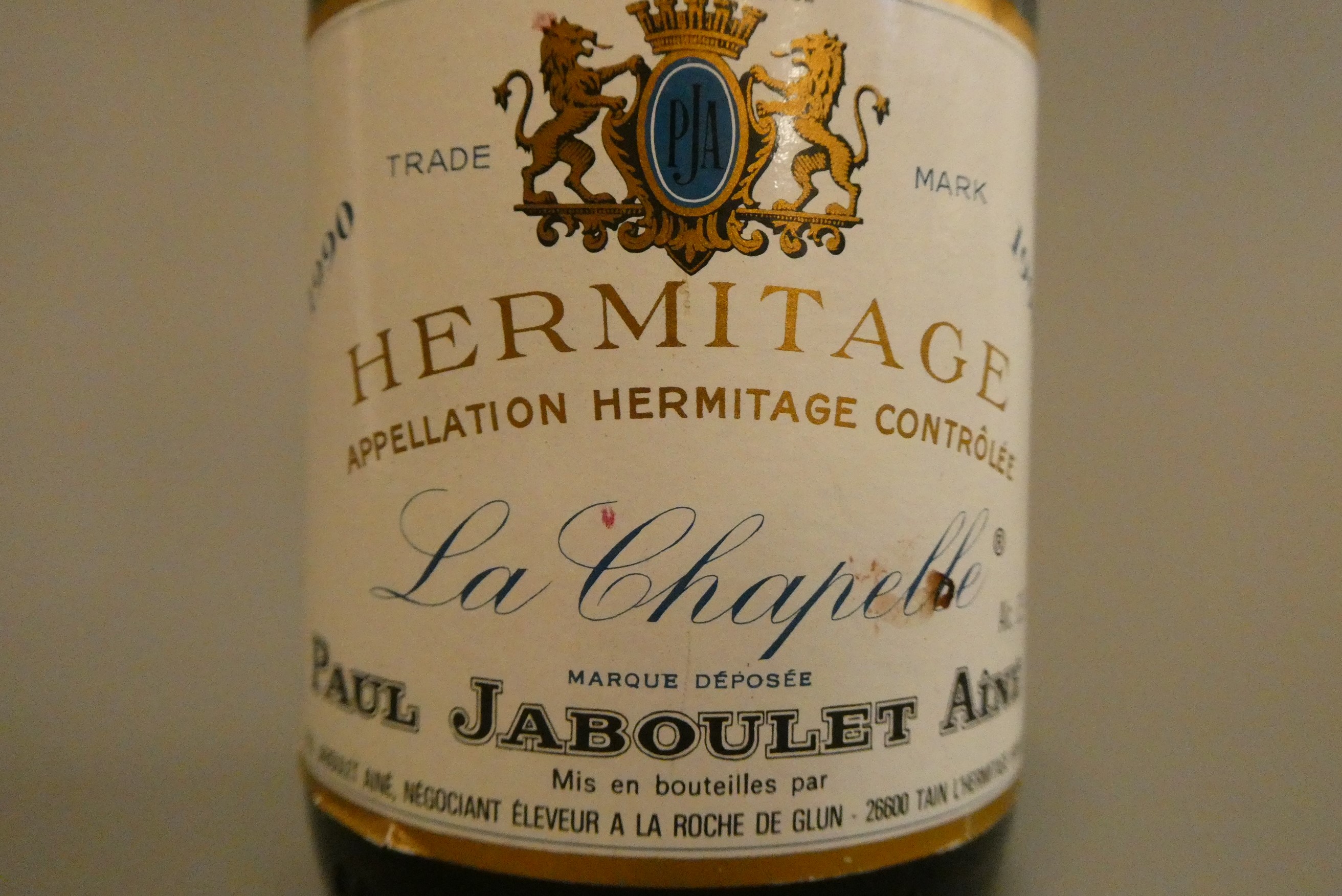 1 bottle Hermitage, 1990, La Chapelle, Paul Jaboulet Aine (Est. plus 24% premium inc. VAT) Image