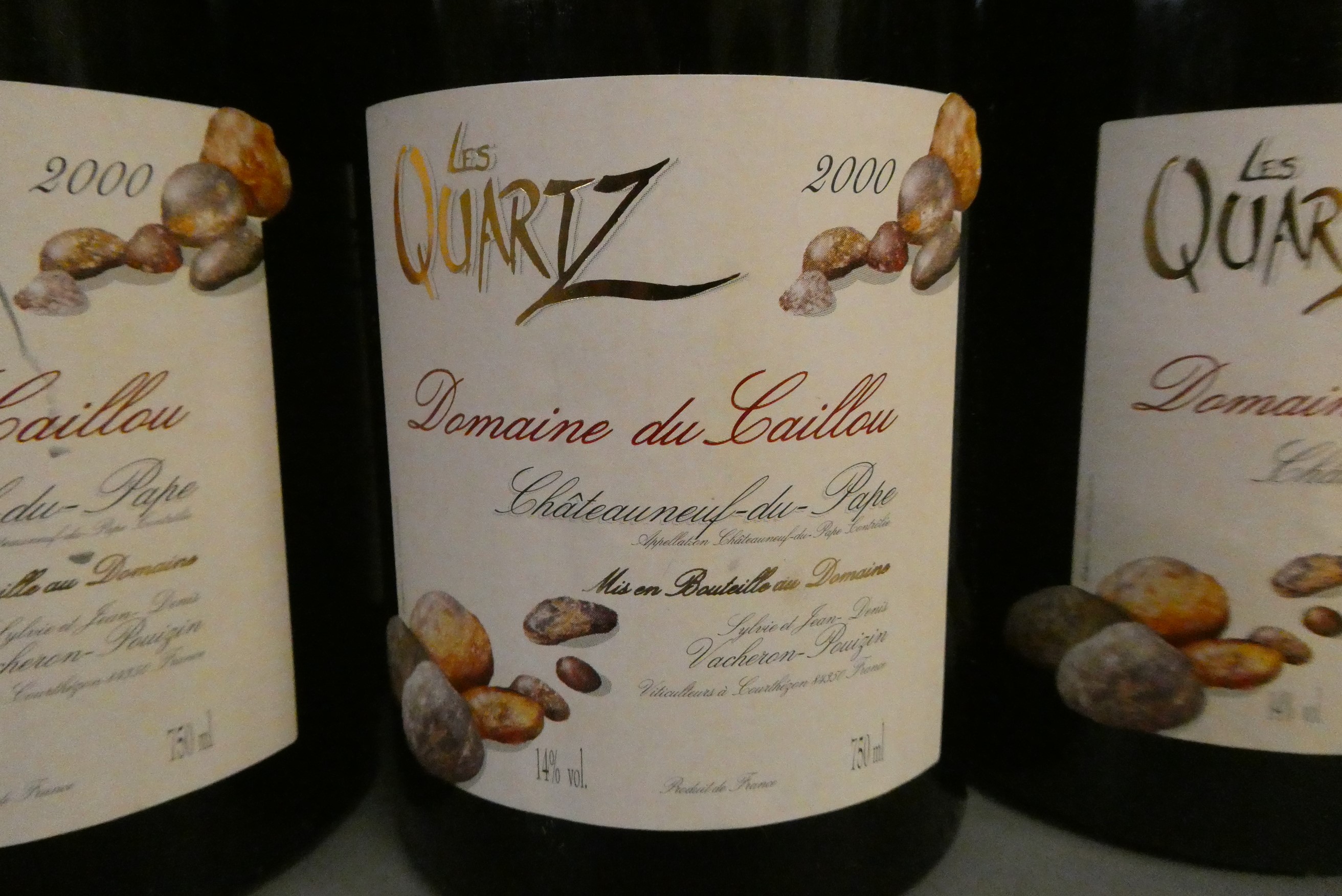 8 bottles Les Quartz, 2000, Chateauneuf-du-Pape, Domaine du Caillou (Est. plus 24% premium inc. VAT) Image