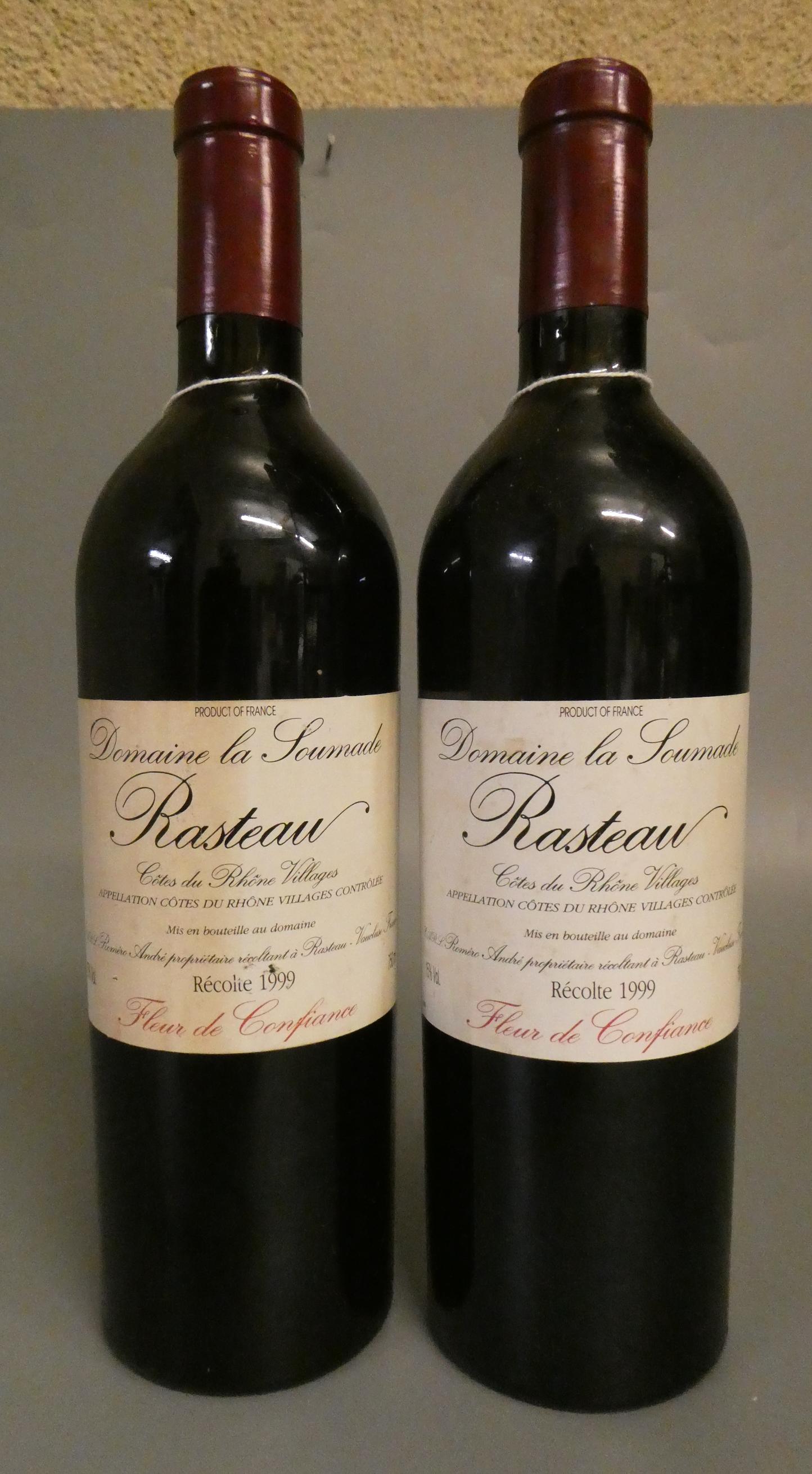 2 bottles Rasteau, 1999, Felur de Confiance, Domaine la Soumade (Est. plus 24% premium inc. VAT) Image