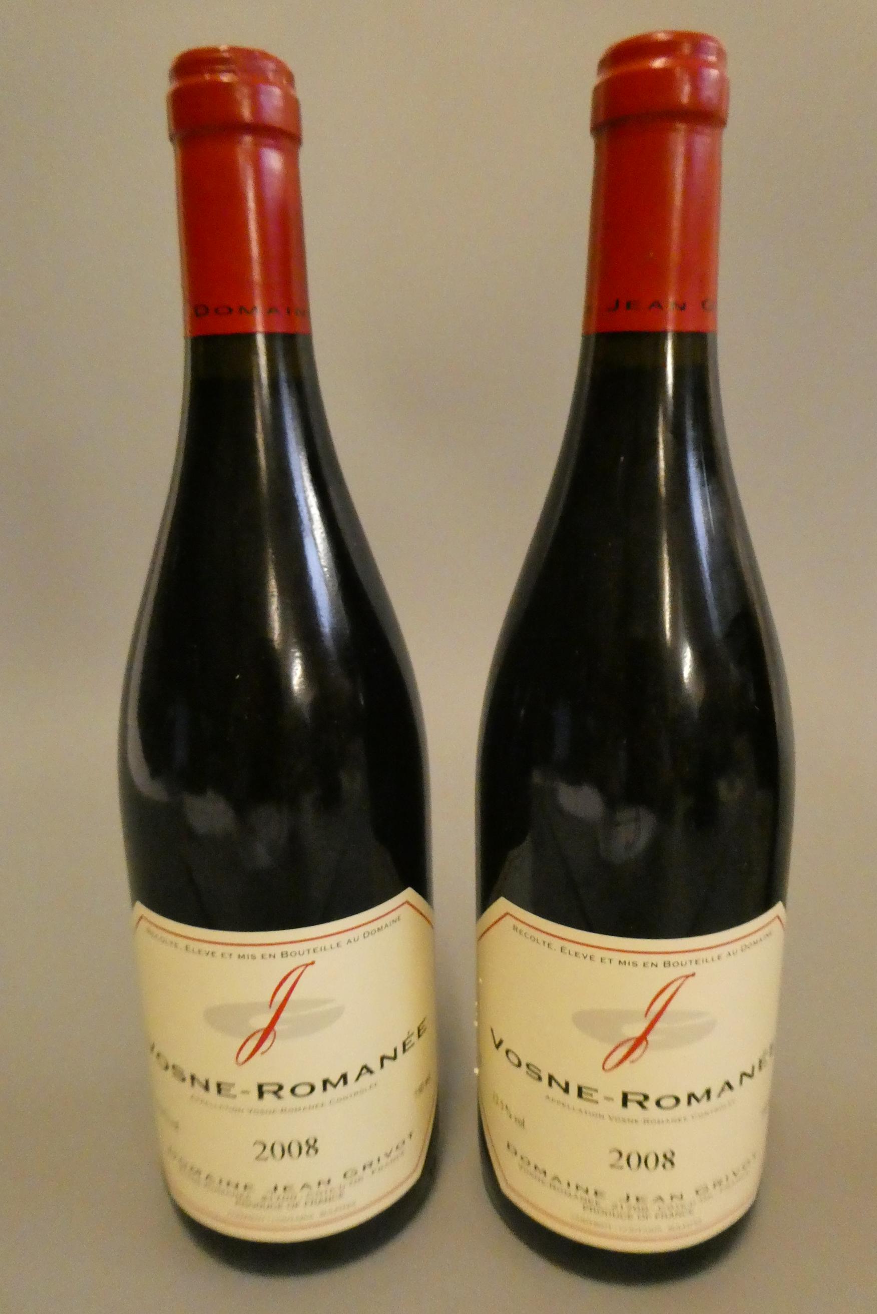 2 bottles Vosne-Romanee, 2008, Domaine Jean Grivot (Est. plus 24% premium inc. VAT) Image