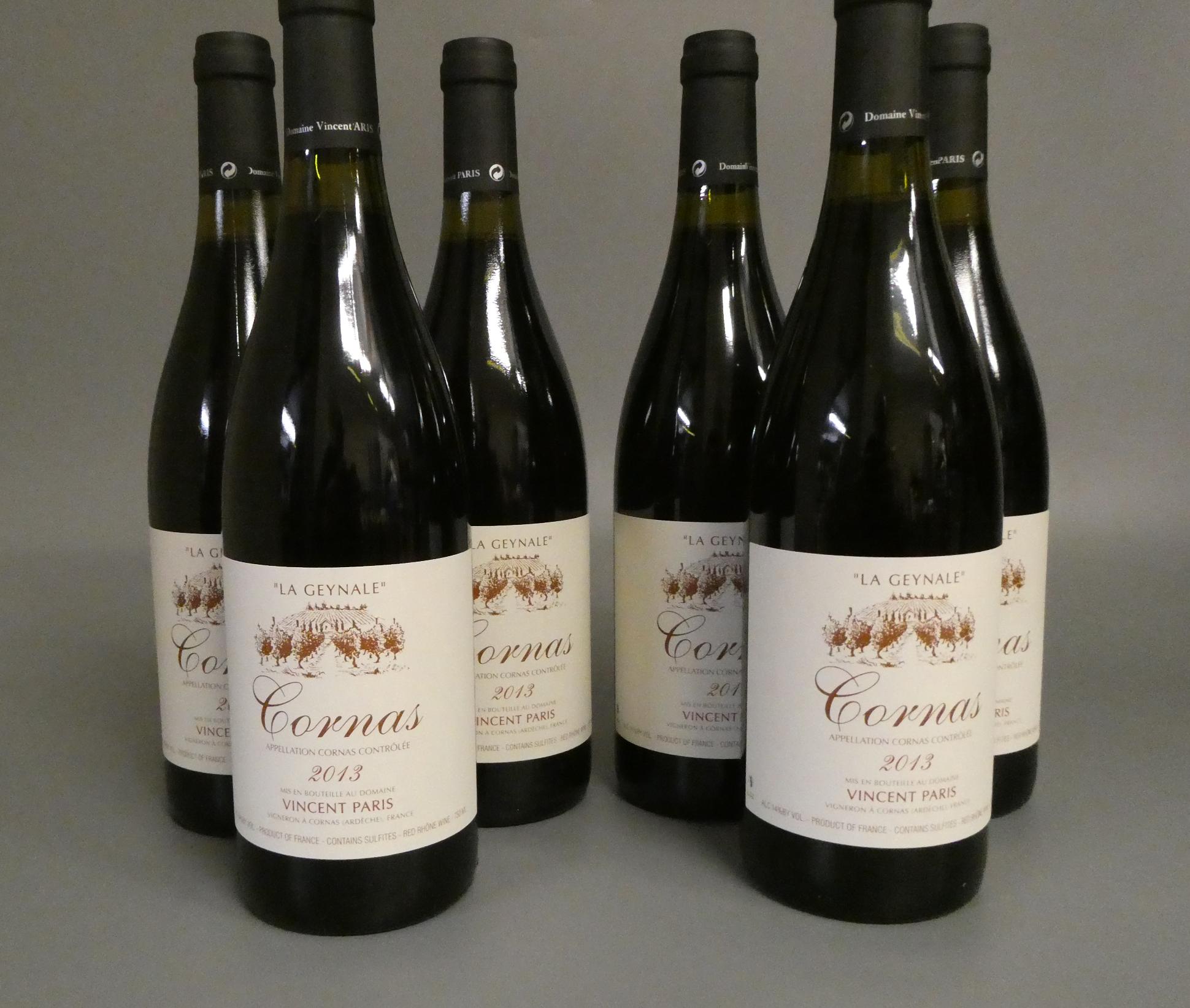 6 bottles Cornas "La Geynale", 2013, Vincent Paris, OC (Est. plus 24% premium inc. VAT) Image