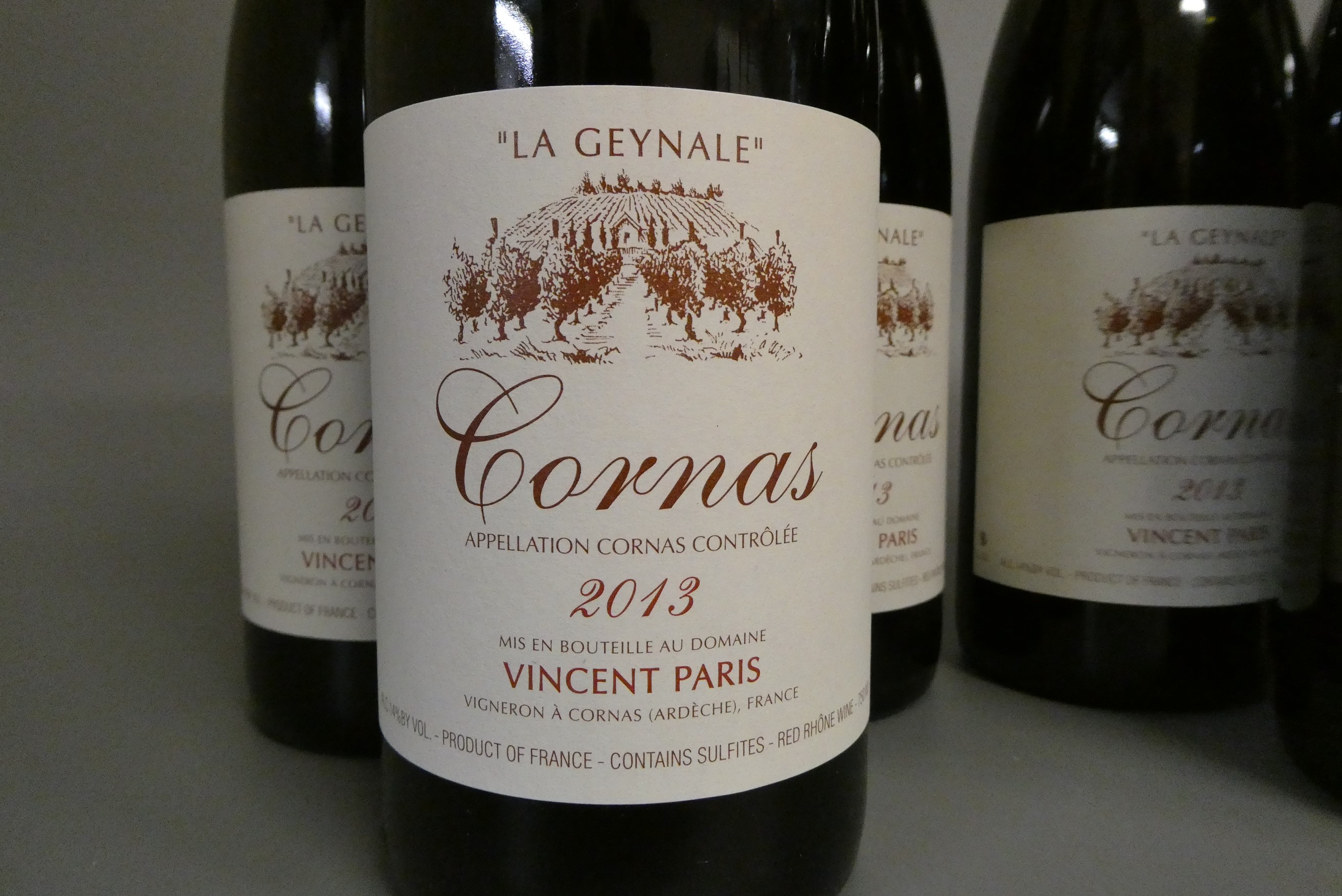 6 bottles Cornas "La Geynale", 2013, Vincent Paris, OC (Est. plus 24% premium inc. VAT) Image