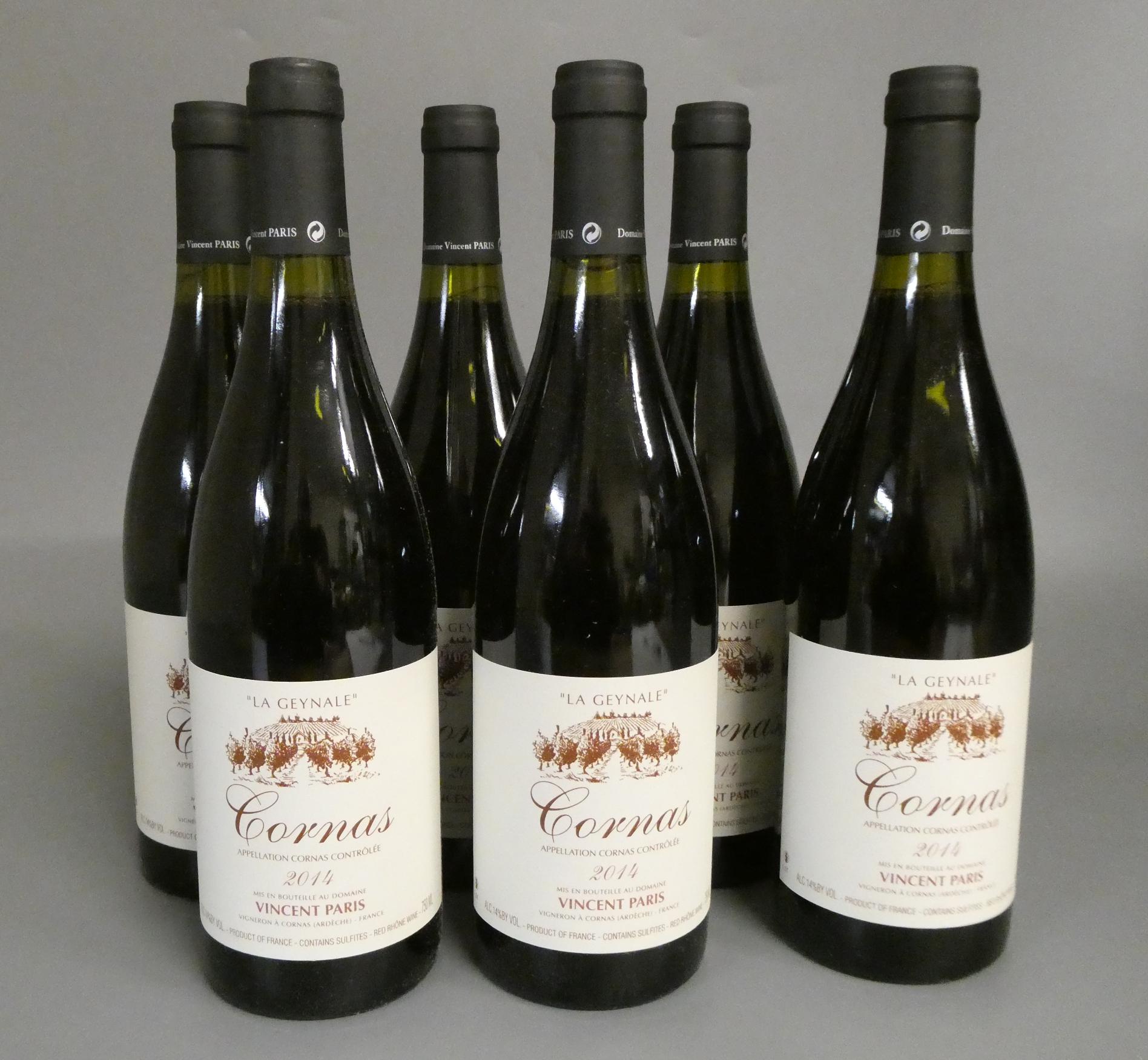 6 bottles Cornas "La Geynale", 2014, Vincent Paris, OC (Est. plus 24% premium inc. VAT) Image