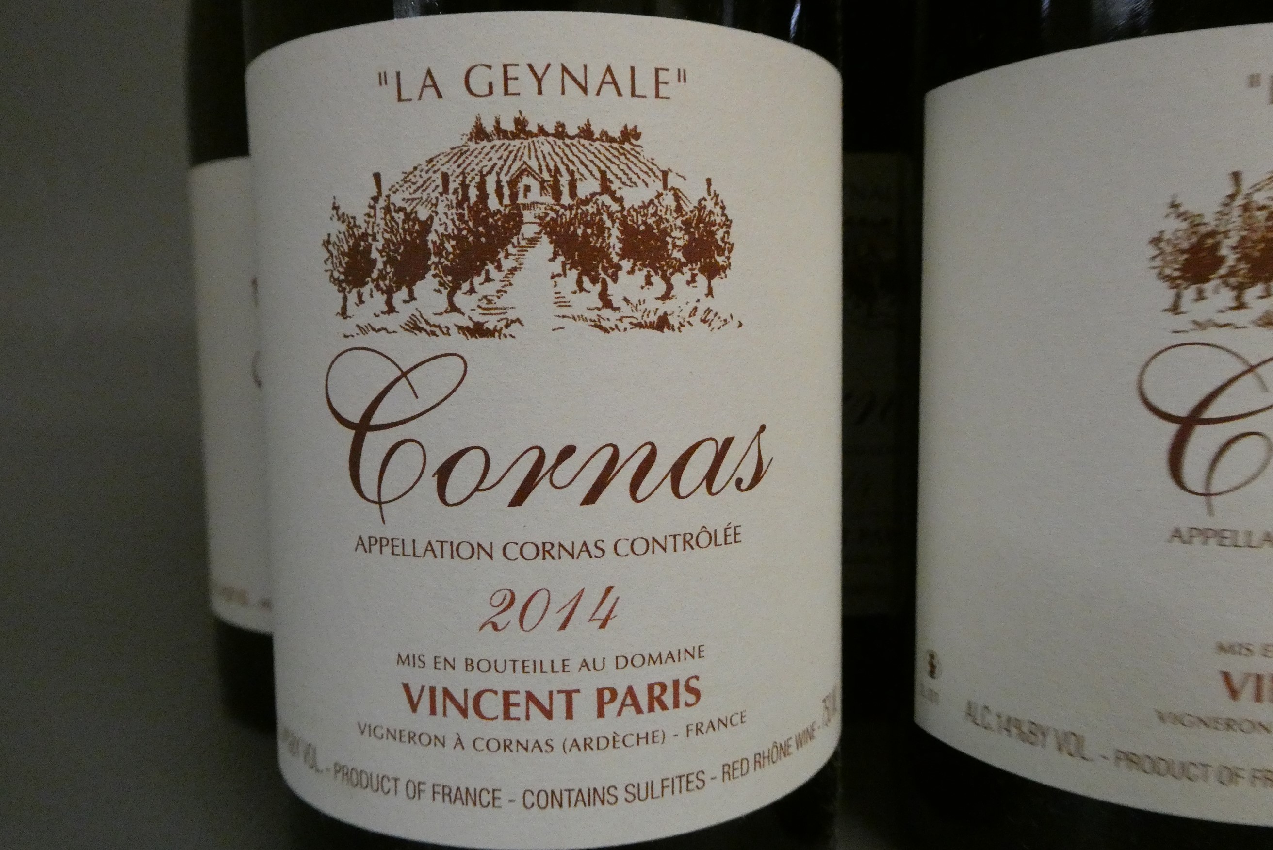 6 bottles Cornas "La Geynale", 2014, Vincent Paris, OC (Est. plus 24% premium inc. VAT) Image