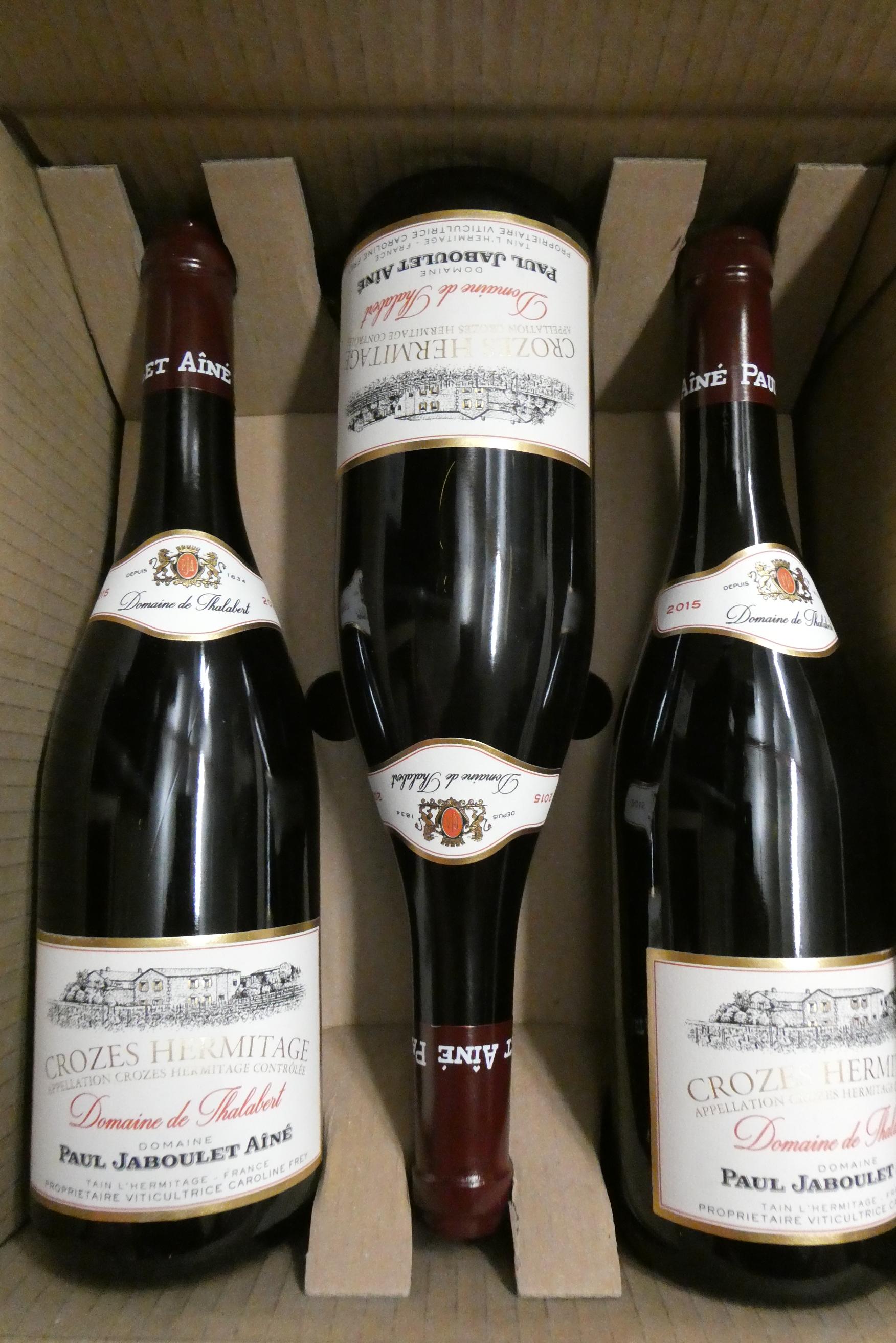 6 bottles Crozes Hermitage, 2015, Domaine de Thalabert, Paul Jaboulet Aine, OC (Est. plus 24% Image
