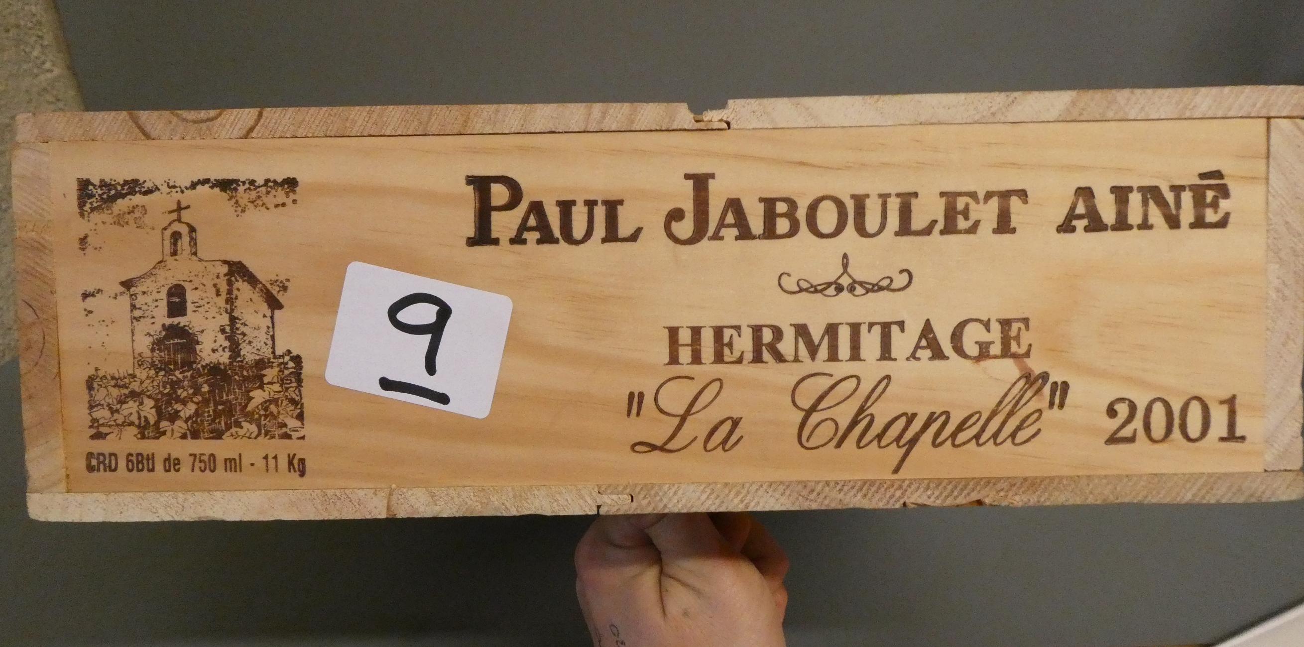 6 bottles Hermitage "La Chapelle", 2001, Paul Jaboulet Aine, OWC (Est. plus 24% premium inc. VAT) Image