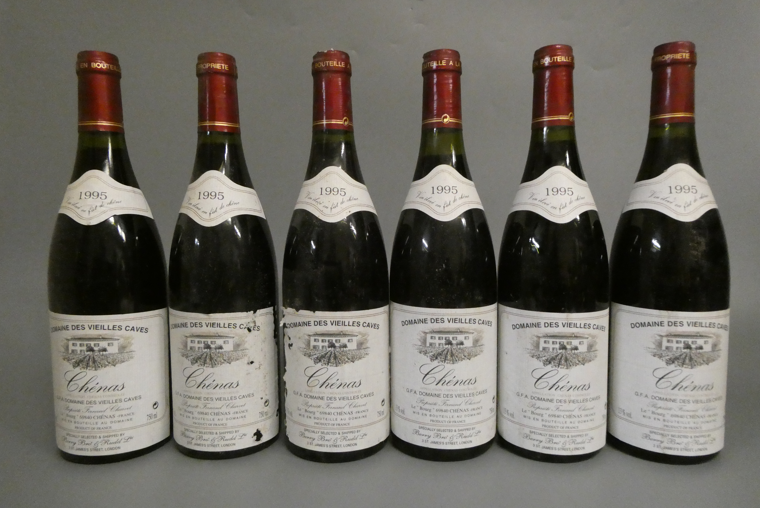 6 bottles Chenas, 1995, Domaine des Vielles Caves (Est. plus 24% premium inc. VAT) Image