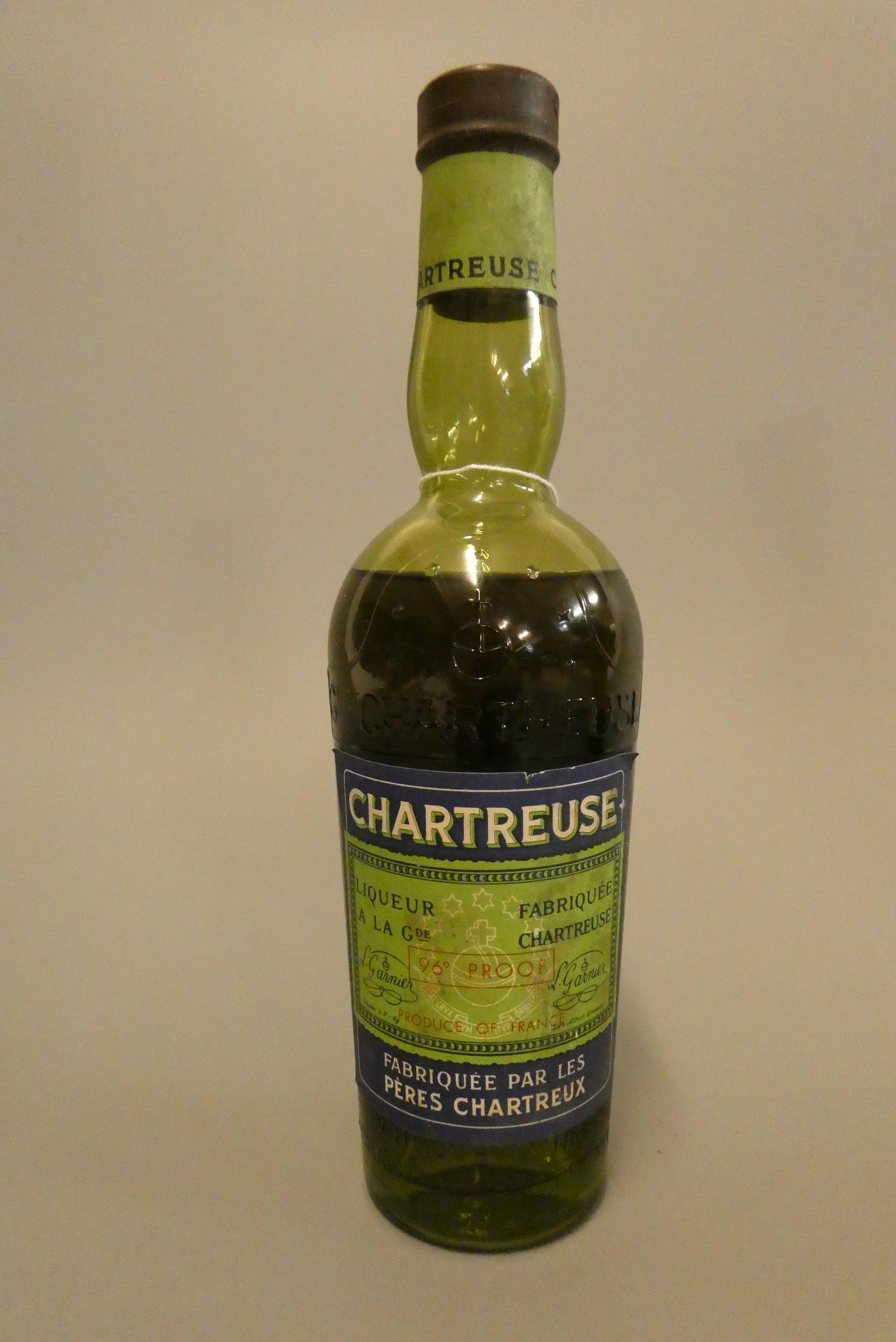 1 half bottle Green Chartreuse, L. Garnier, 96° proof (Est. plus 24% premium inc. VAT) Image