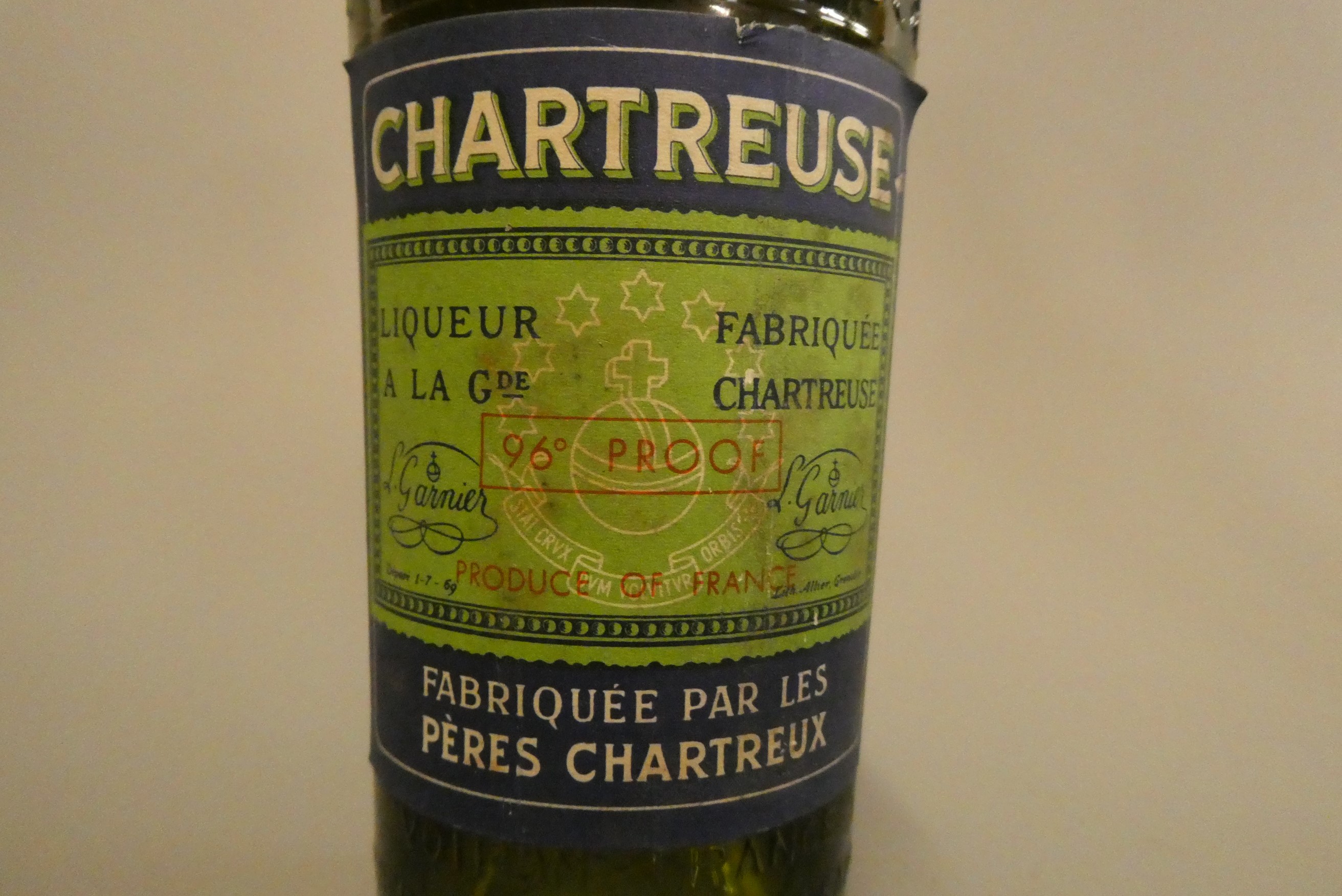 1 half bottle Green Chartreuse, L. Garnier, 96° proof (Est. plus 24% premium inc. VAT) Image