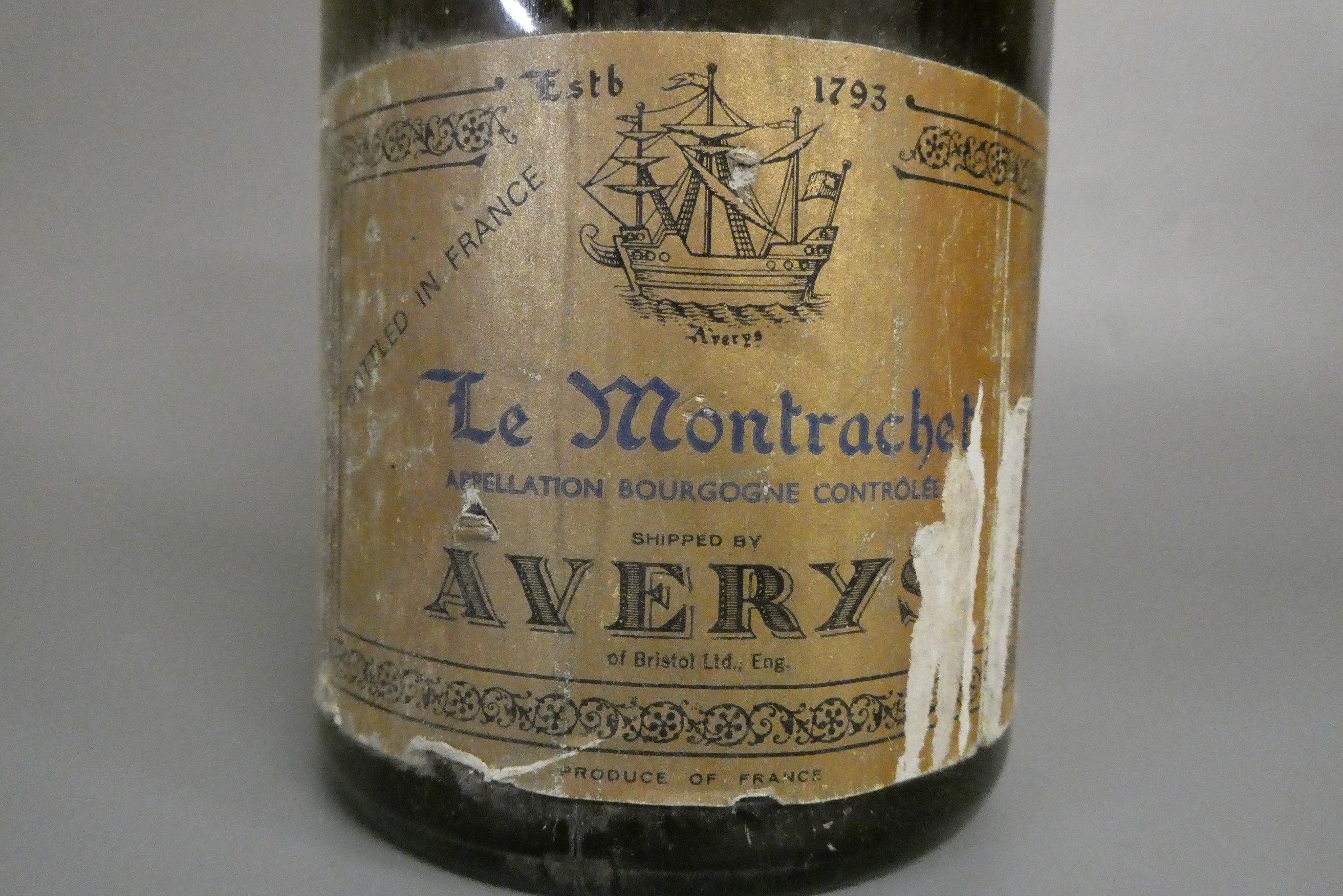 1 magnum Le Montrachet, 1970, Apellation Bourgogne controlee, Averys label (Est. plus 24% premium Image