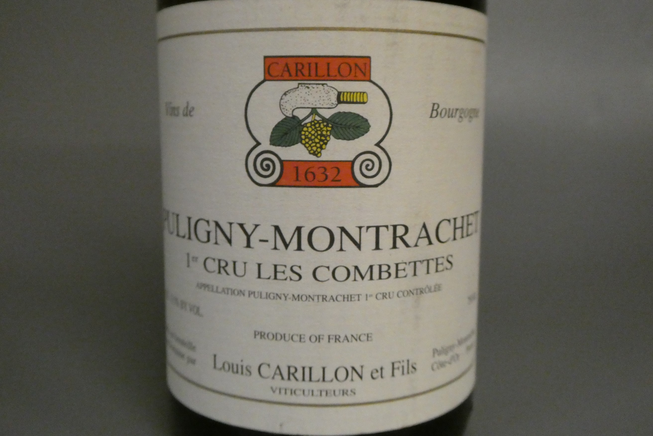 1 bottle Puligny-Montrachet, 2005, 1er cru les combettes, Louis Carillon et Fils (Est. plus 24% Image
