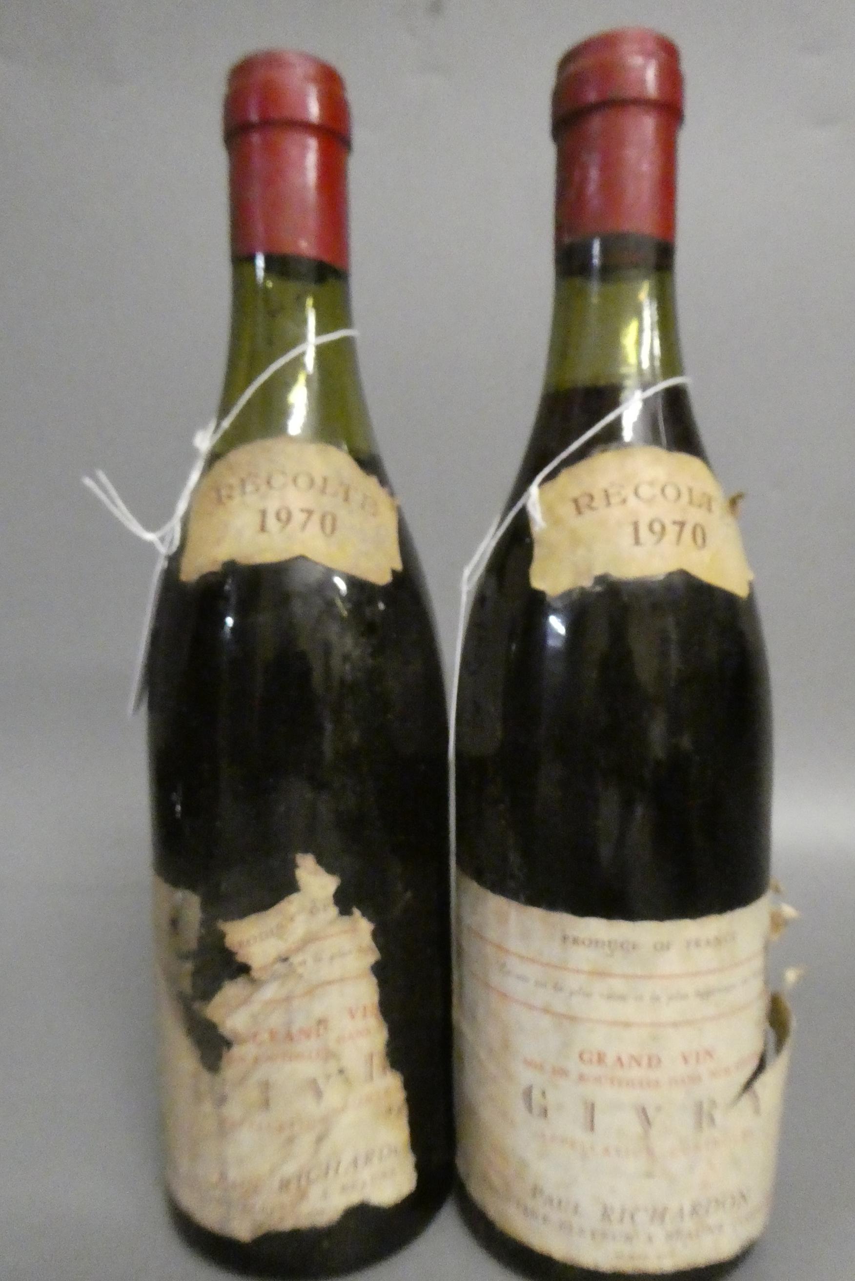 2 bottles Givry, 1970, Paul Richardson, grand vin (Est. plus 24% premium inc. VAT) Image