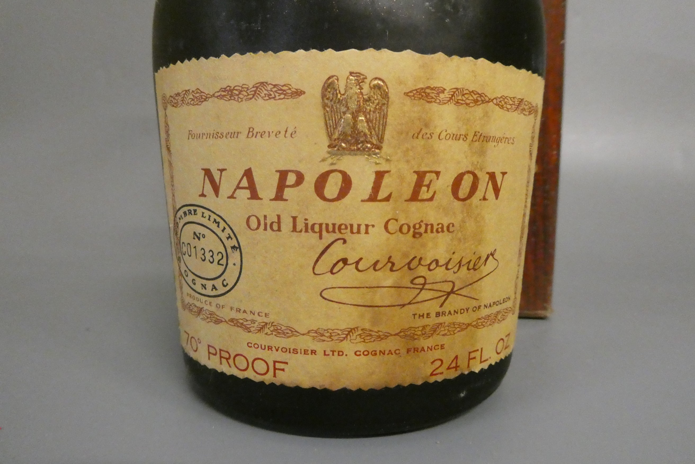 1 bottle Courvoisier Napoleon cognac, 70° proof, 24 fl. oz, boxed (Est. plus 24% premium inc. VAT) Image