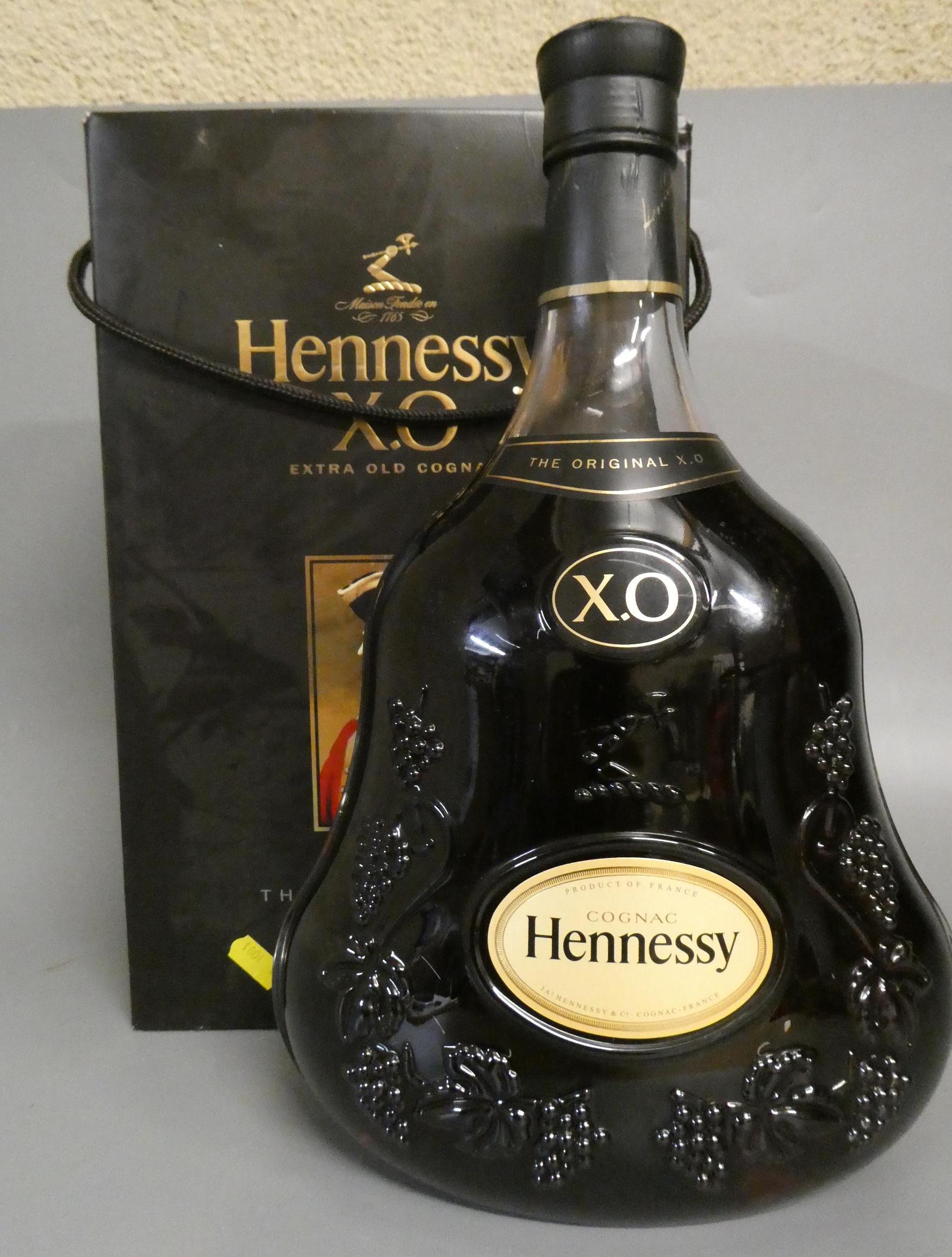1 very large bottle Hennessy XO cognac display bottle (does not contain alcohol), boxed (Est. plus Image