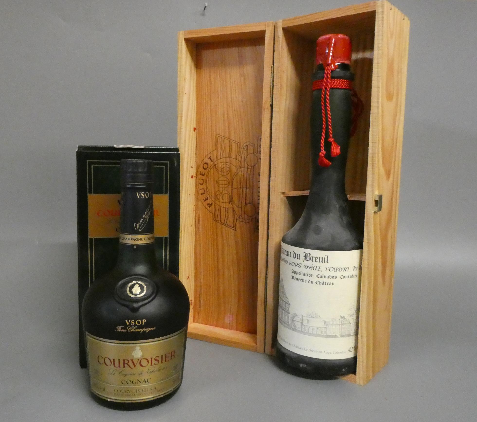 1 bottle Chateau du Breuil, calvados bizouard hors d'age, no. 23, 42%, boxed, together with a Image