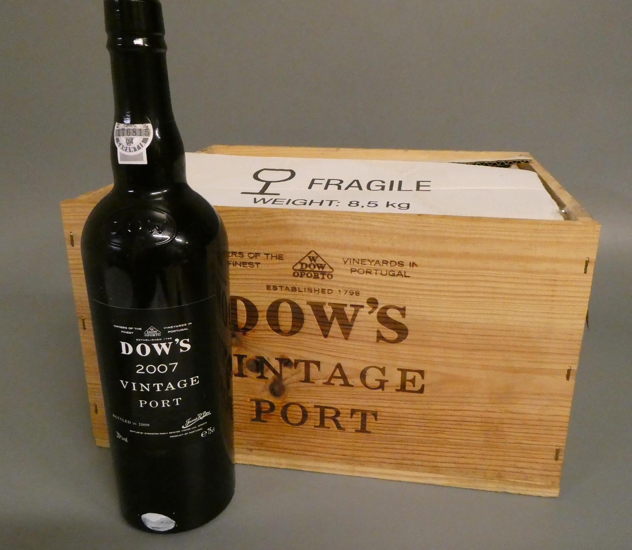 6 bottles Dow's 2007 vintage port, OWC (Est. plus 24% premium inc. VAT) Image