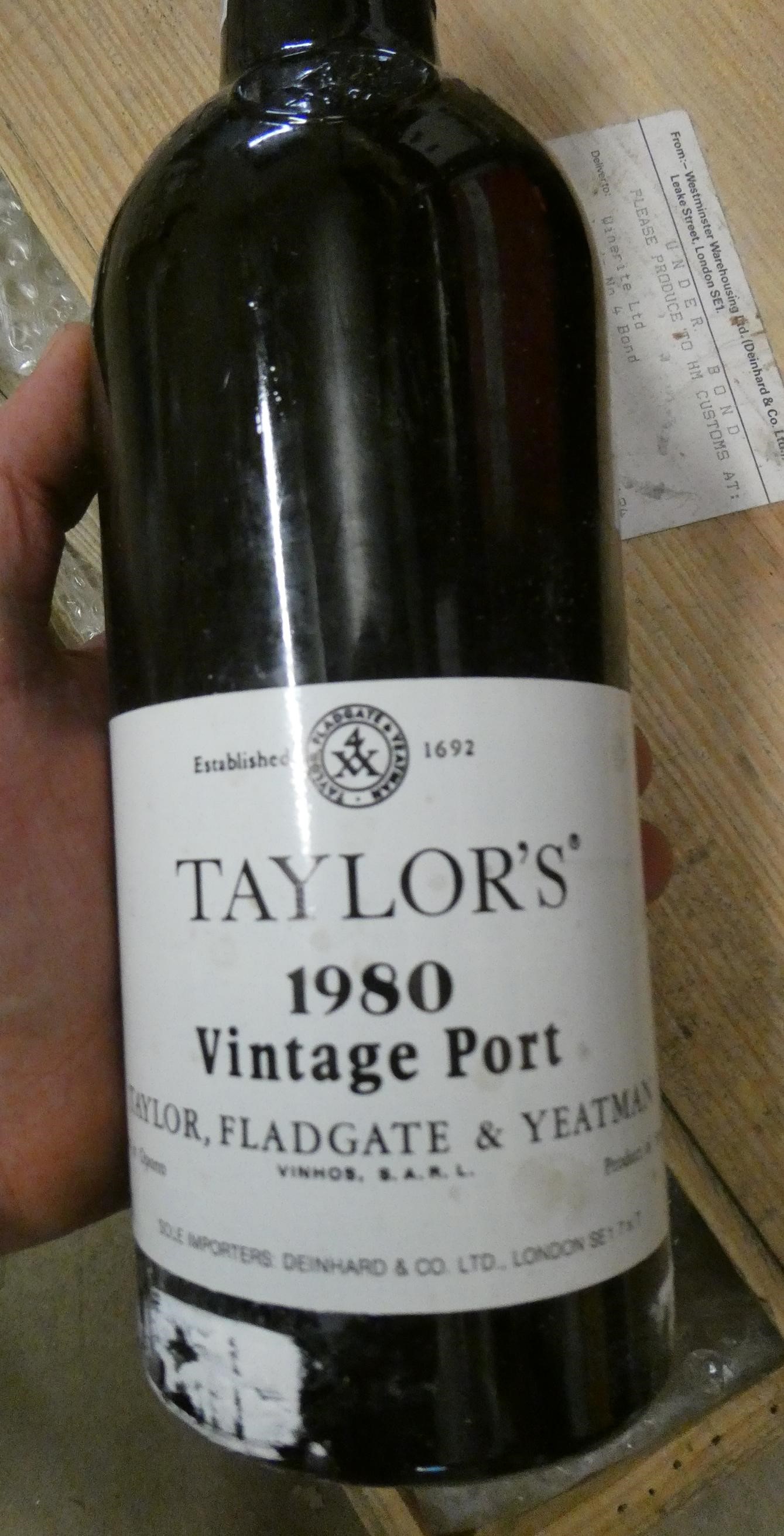 11 bottles Taylor's 1980 vintage port, OWC (Est. plus 24% premium inc. VAT) Image