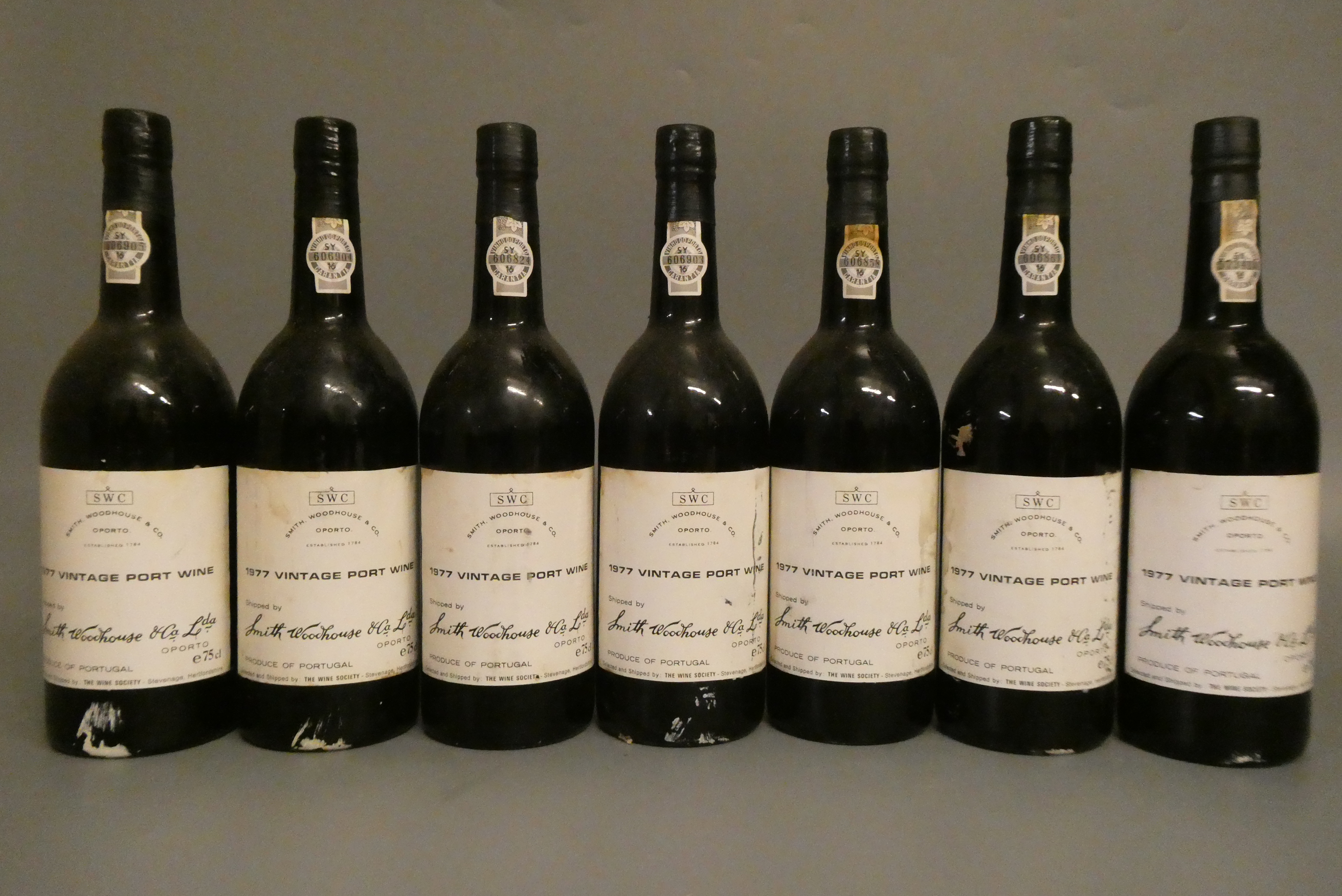 7 bottles Smith Woodhouse & Co. 1977 vintage port (Est. plus 24% premium inc. VAT) Image
