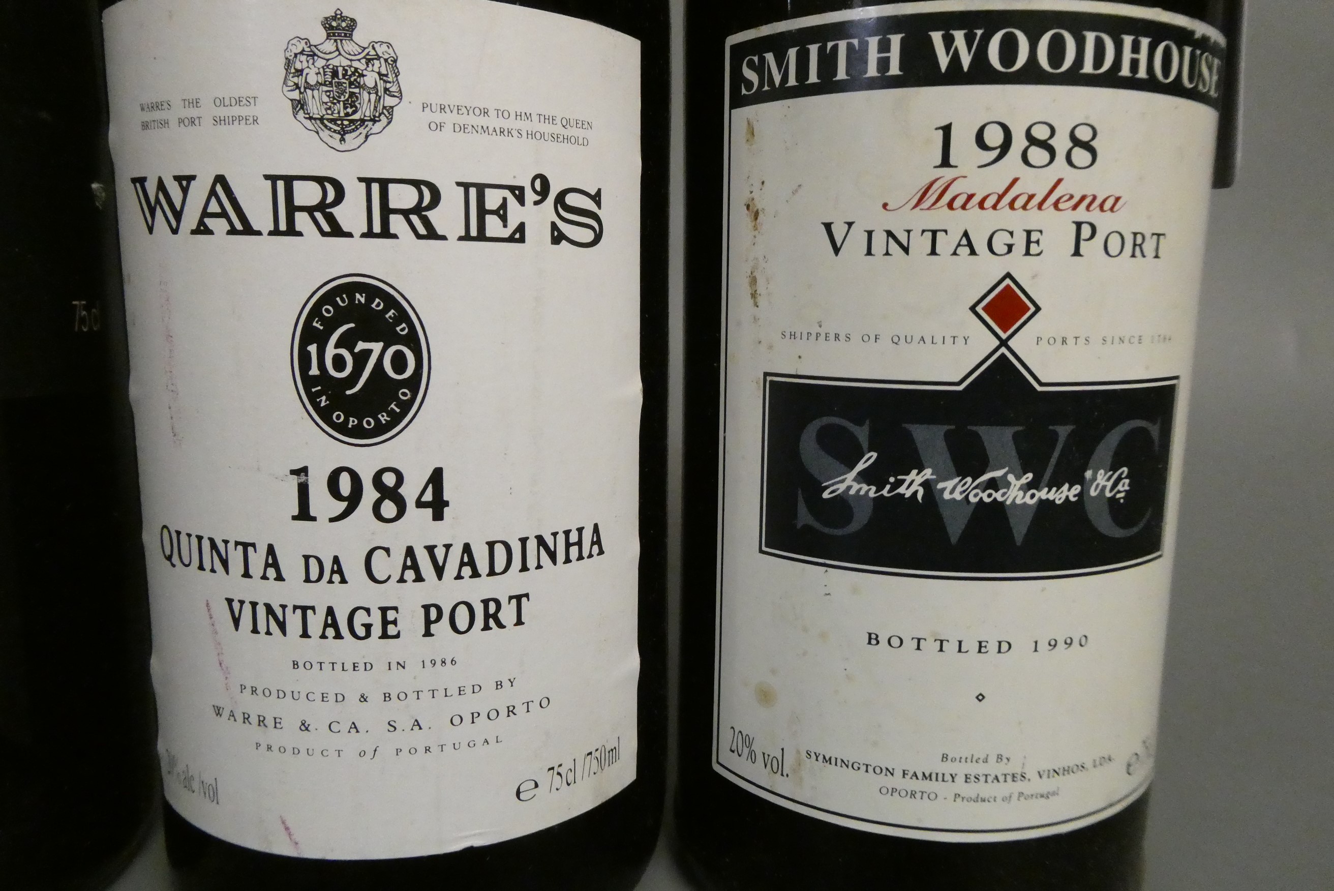 3 bottles of vintage port, comprising Warres 1984, Smith Woodhouse 1988 and Fonseca 1998 (Est. plus Image