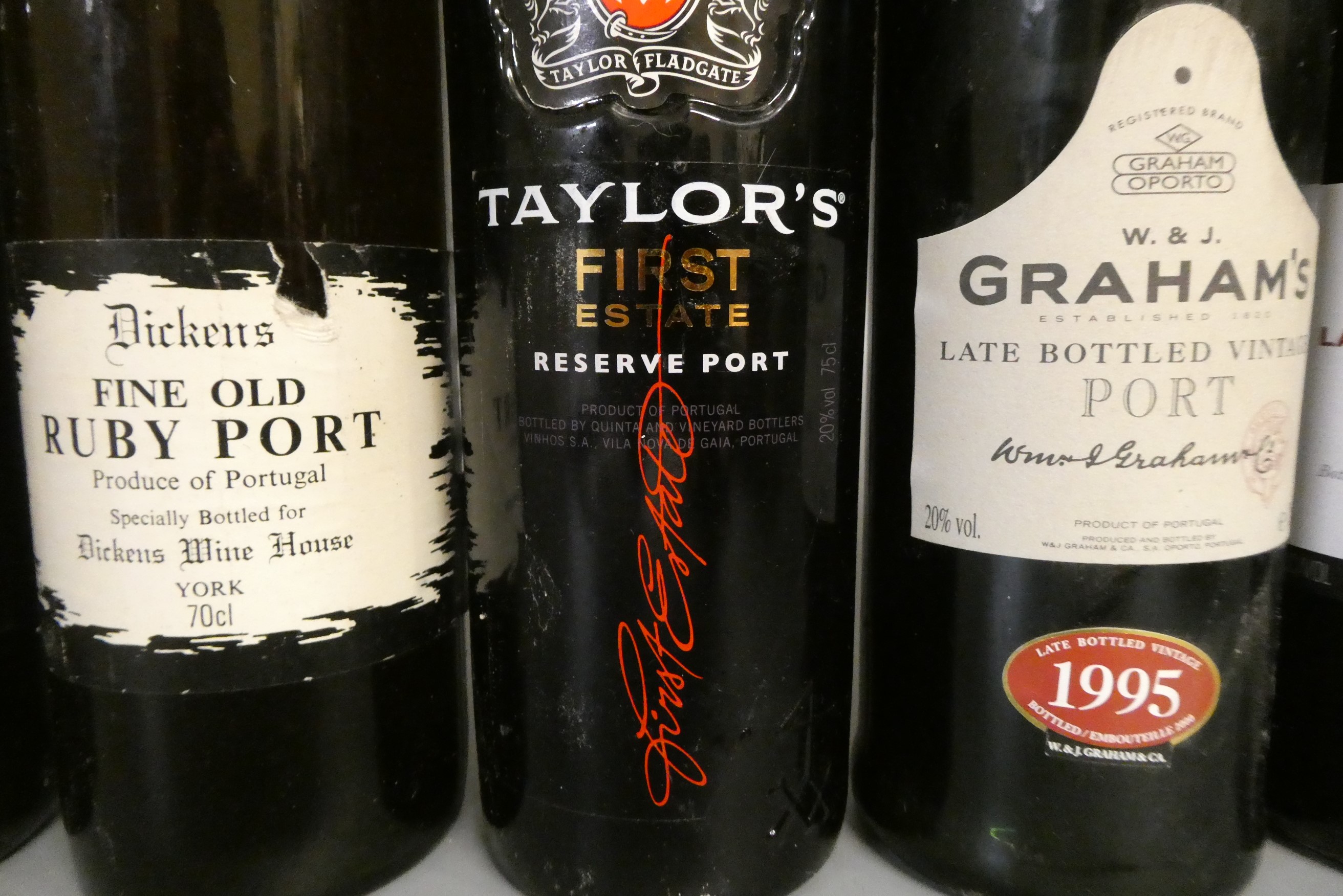 8 bottles of port Image