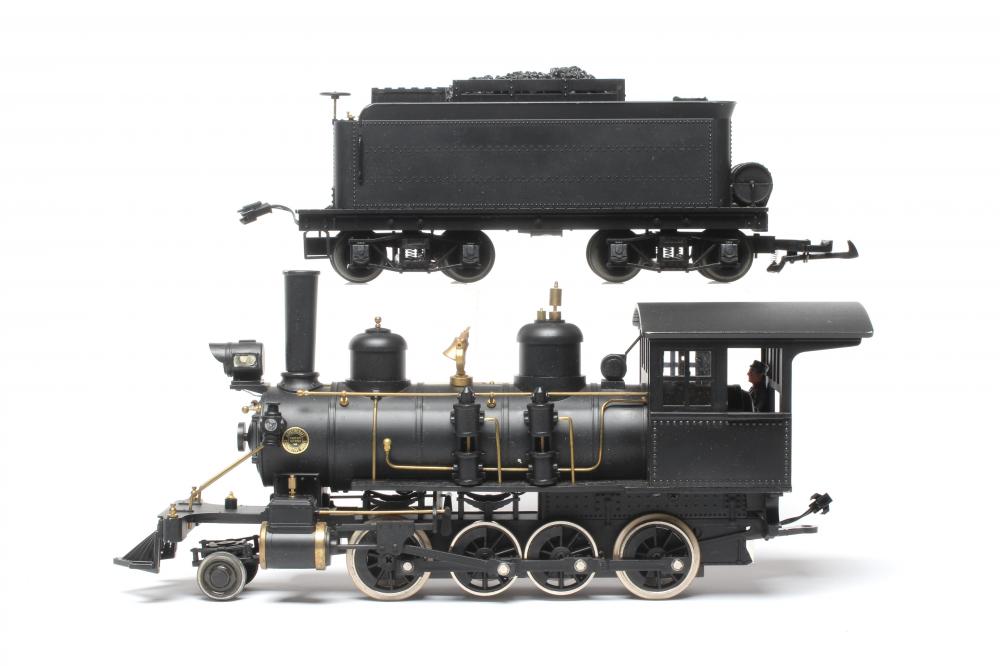 Aristocraft C16 locomotive and tender finished in black, boxed, excellent Image