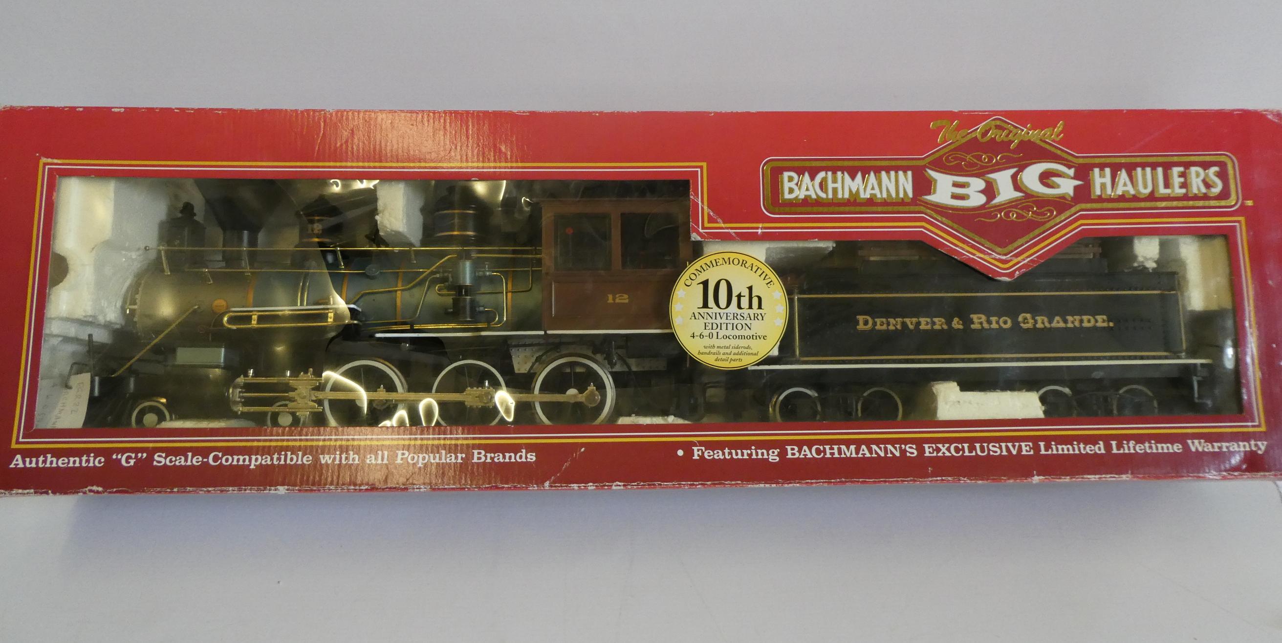 Bachmann Big Haulers G Type steam locomotive Denver and Rio Grande 10th Anniversary Edition, boxed, Image