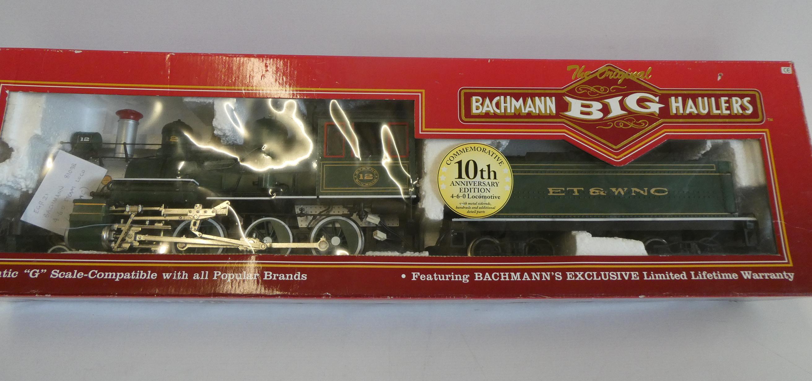 Bachmann Big Haulers G Type steam locomotive ET & WNC 10th Anniversary Edition, boxed, good Image