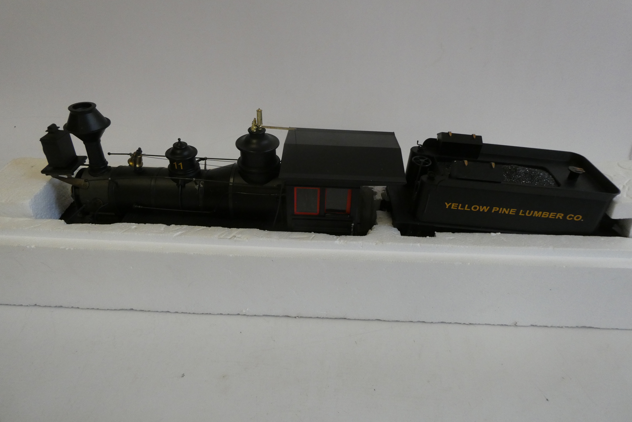 Bachmann Spectrum Baldwin narrow gauge Mogul locomotive Yellow Pine Lumber Co., boxed, good Image