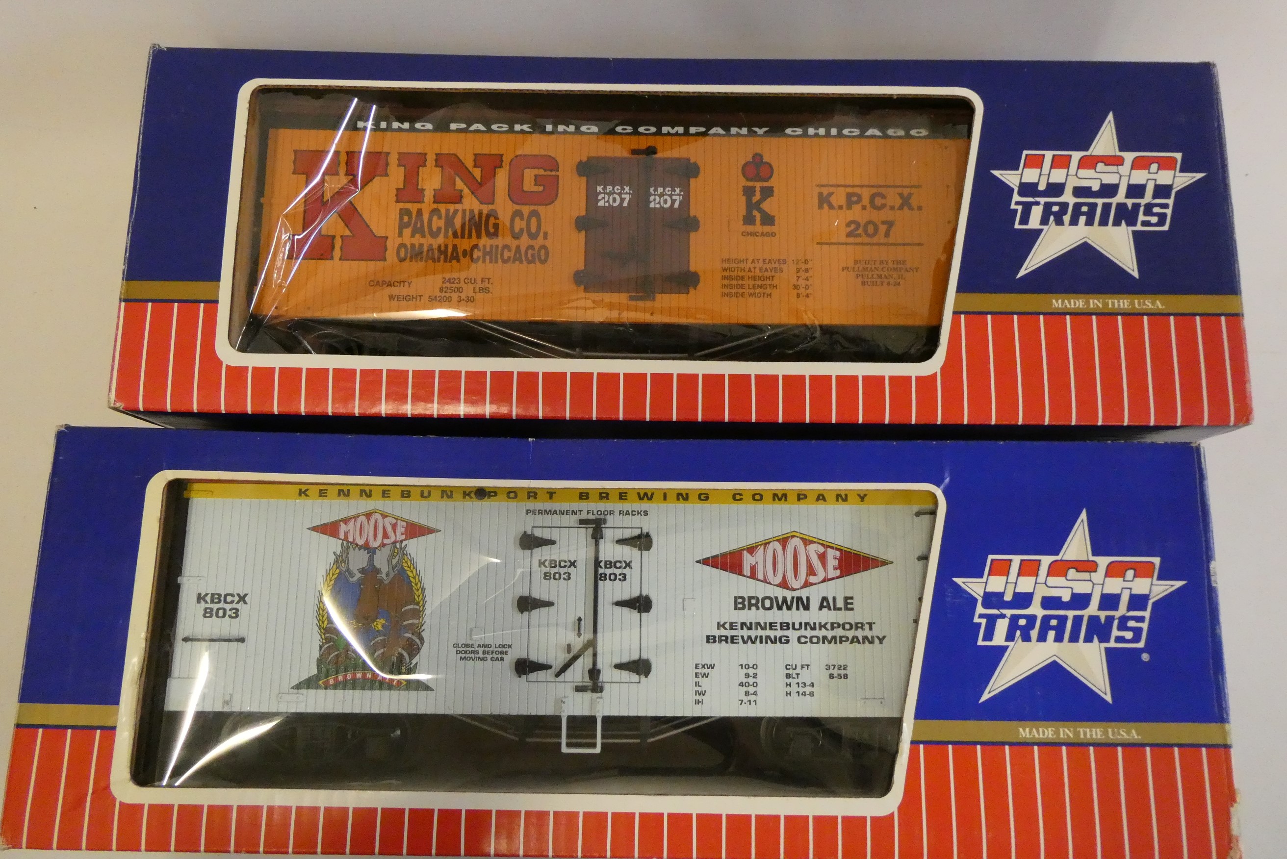 Five American Trains and Bachmann goods wagons comprising Grumps oil tanker, Mobile gas tanker, Image