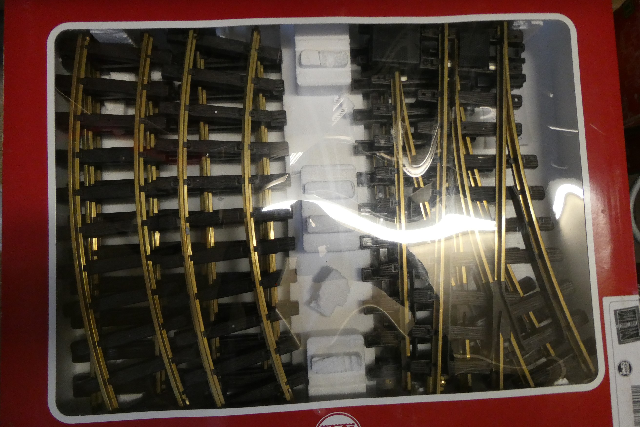 A quantity of G scale track, trackside accessories, controllers and playworn items, fair Image