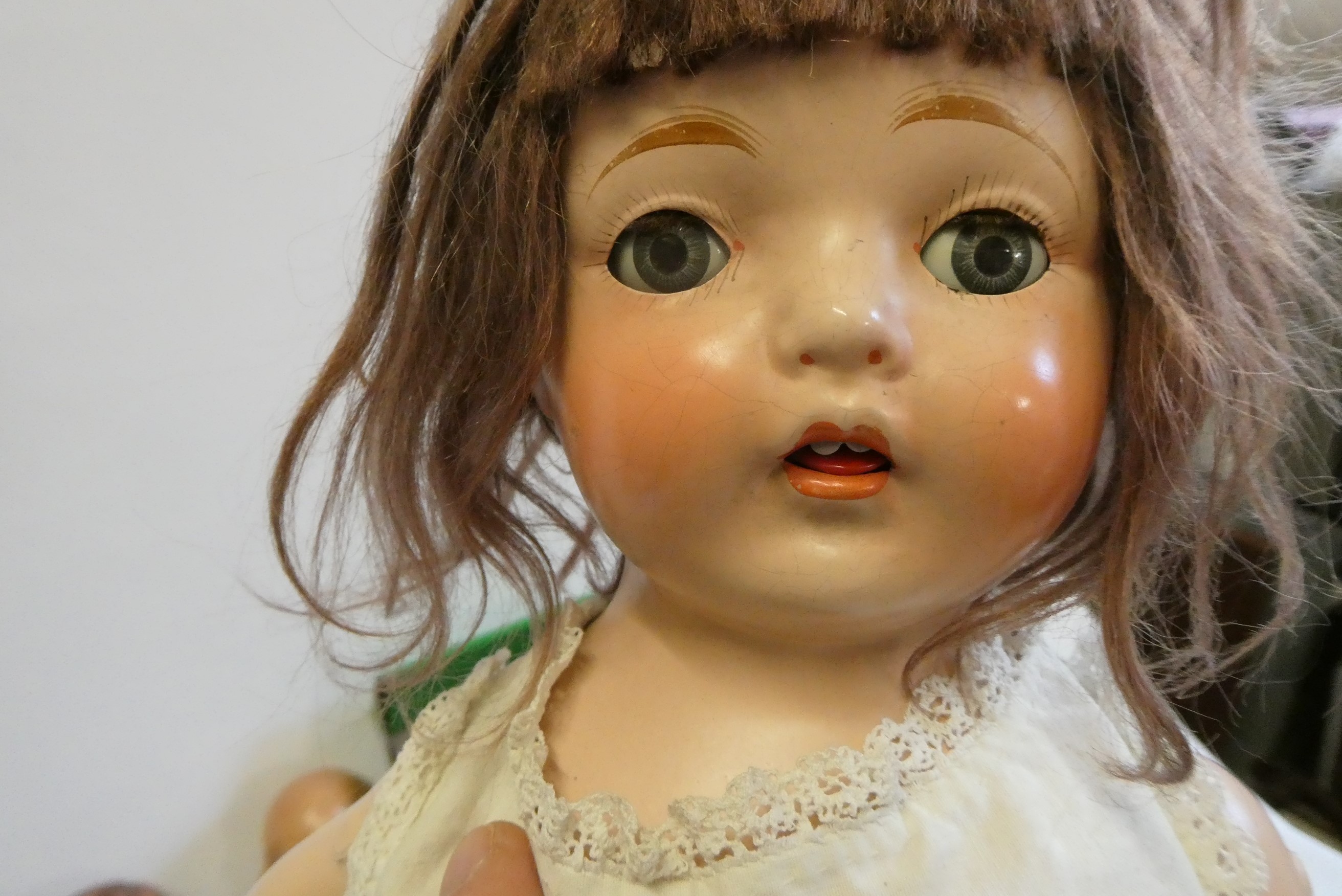 Seven vintage dolls, including two Norah Welling sailors, a Malaysian wood carved puppet, Image