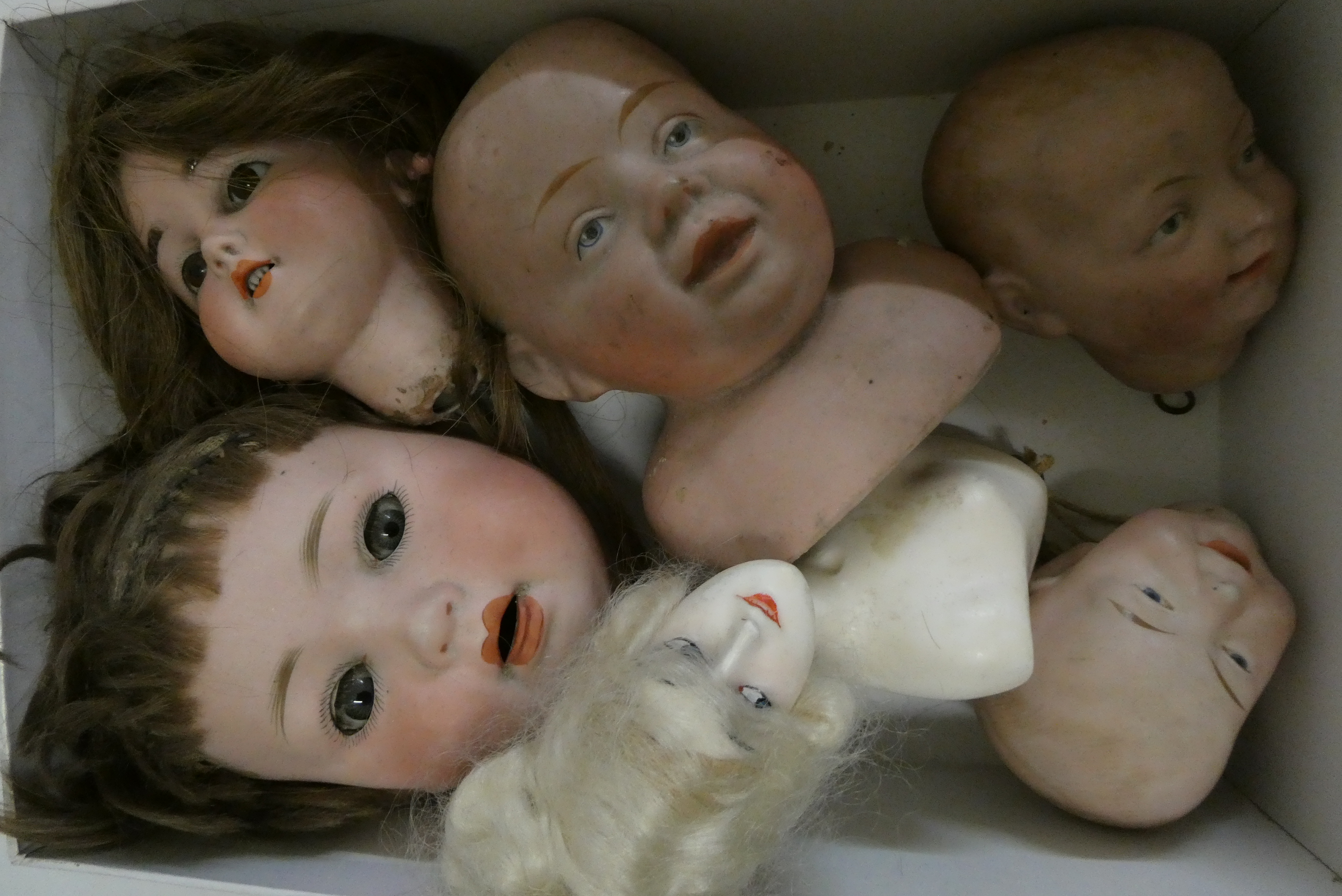 6 dolls heads Image