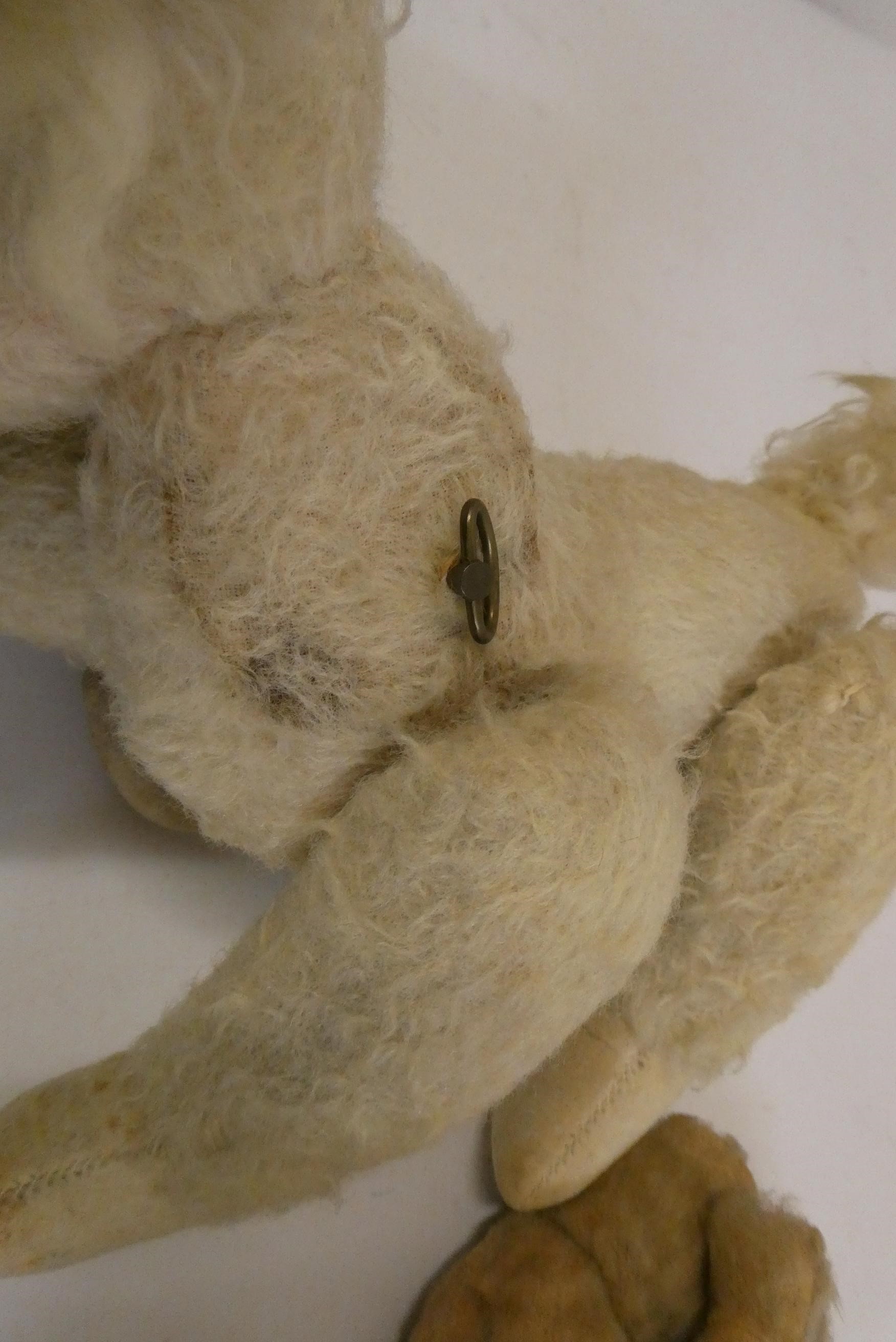 Two vintage automaton musical dogs, both with wind-up clockwork mechanism and heads that move with Image