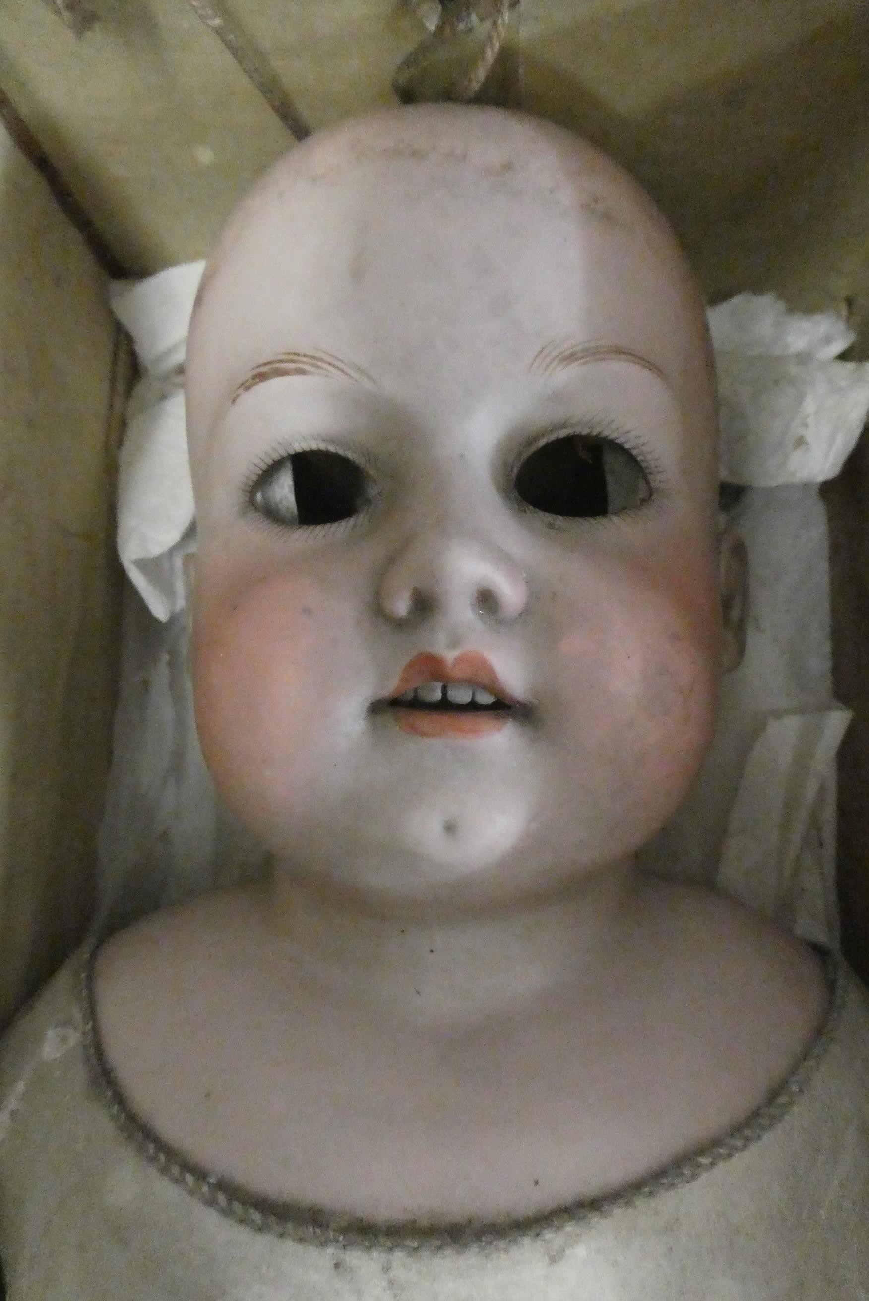 4 German bisque head dolls Image