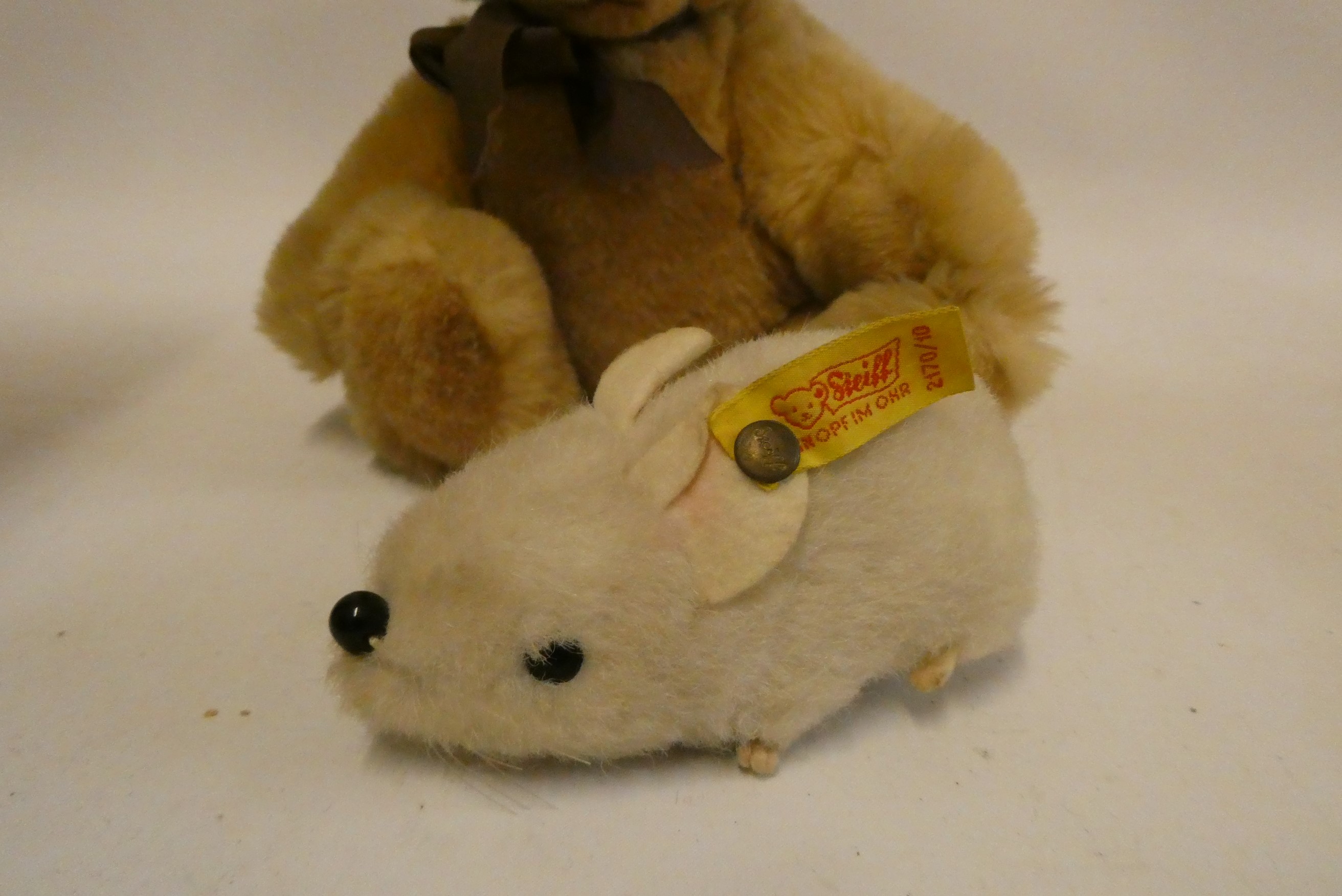 Four Steiff plush toys Image