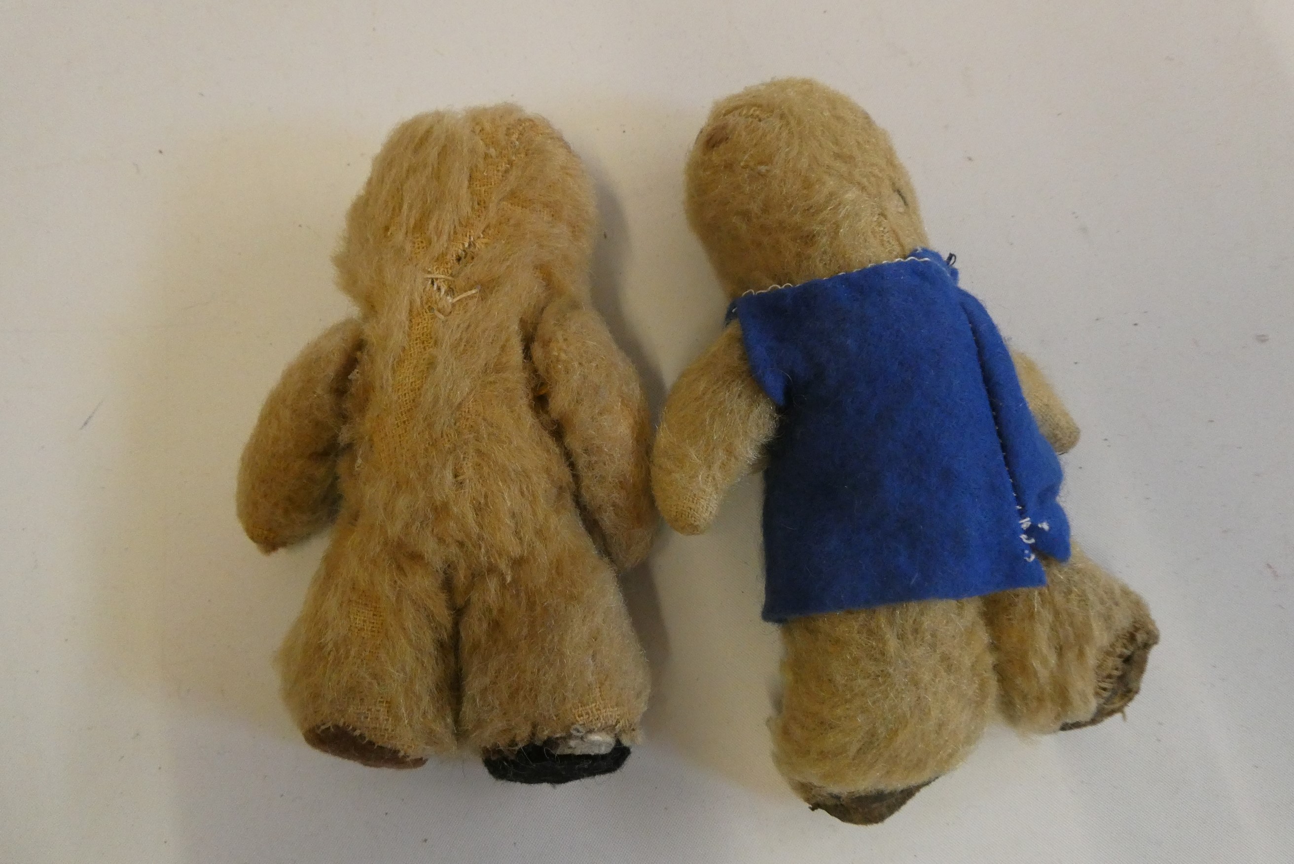Rare Chad Valley "Three bears" mother and father teddies, both with glass eyes, felt clothing and Image